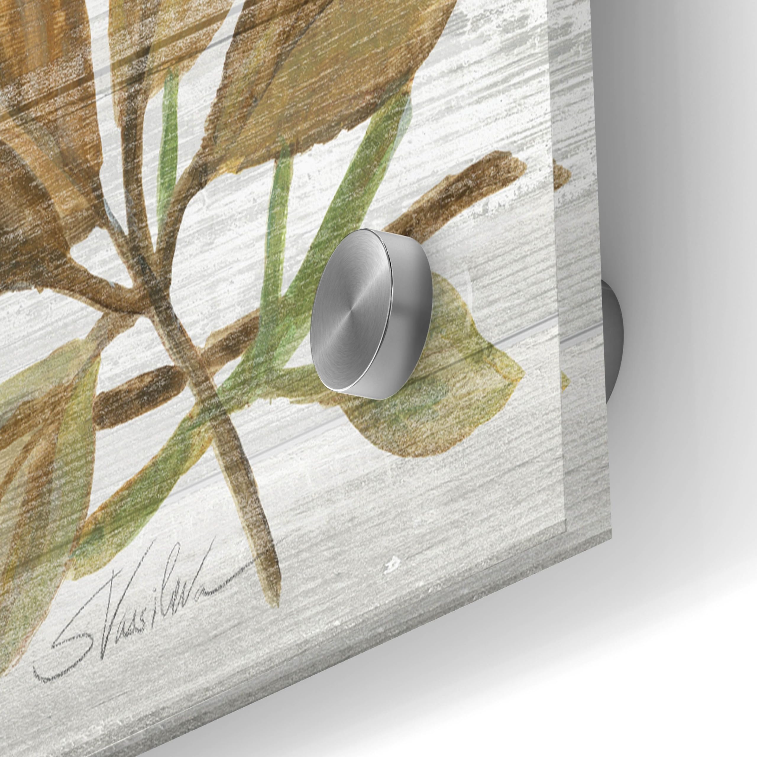 Silvia Vassileva Lakeside Retreat III Acrylic Glass Wall Art - 36x24 Inches Modern Abstract Painting for Living Room, Bedroom & Office Decor