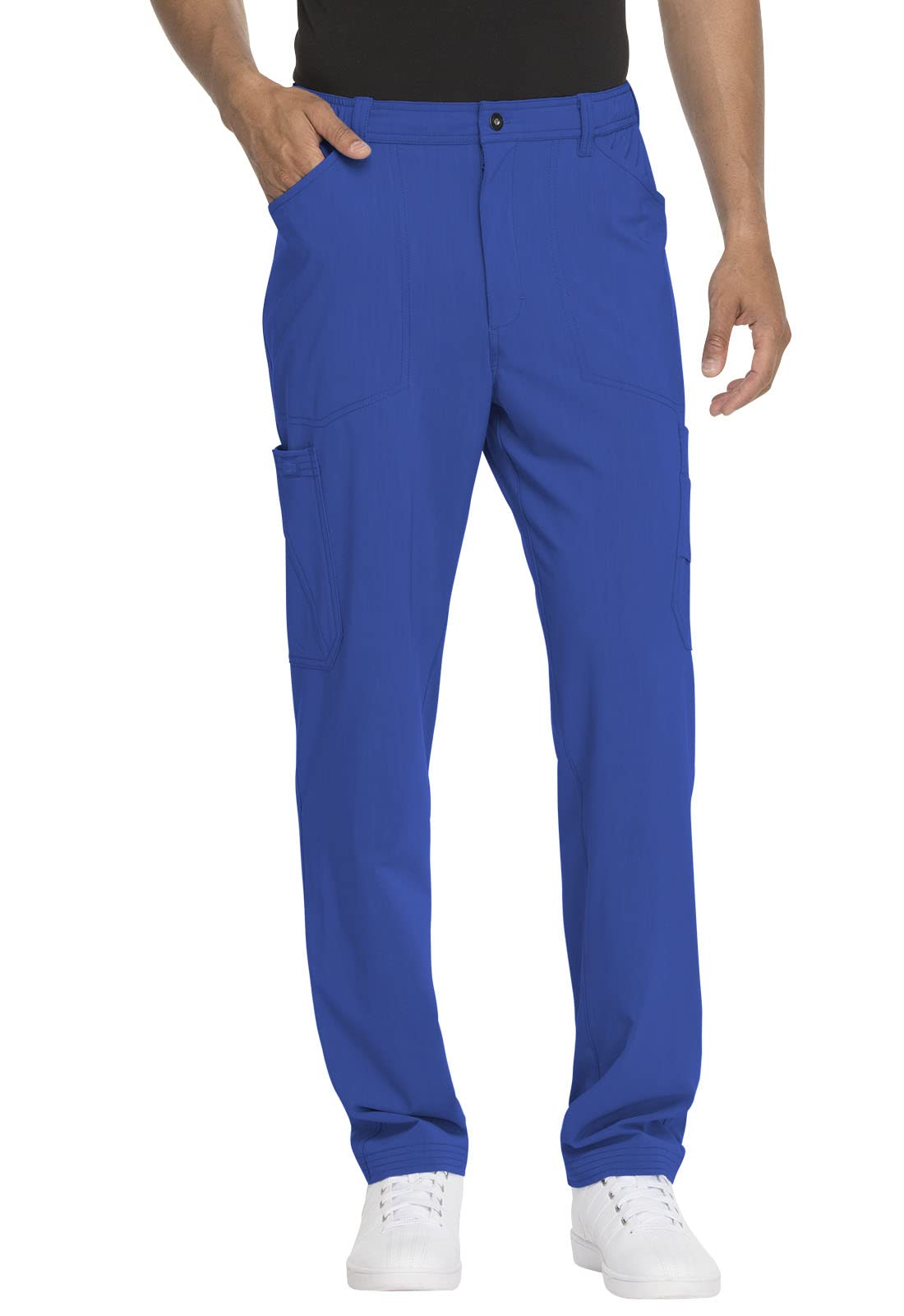 Dickies DK205 Men's Straight Leg Scrubs Pants with Zip Fly & Cargo Pockets - Comfortable Medical Uniform for Nurses, Doctors & Healthcare Professionals