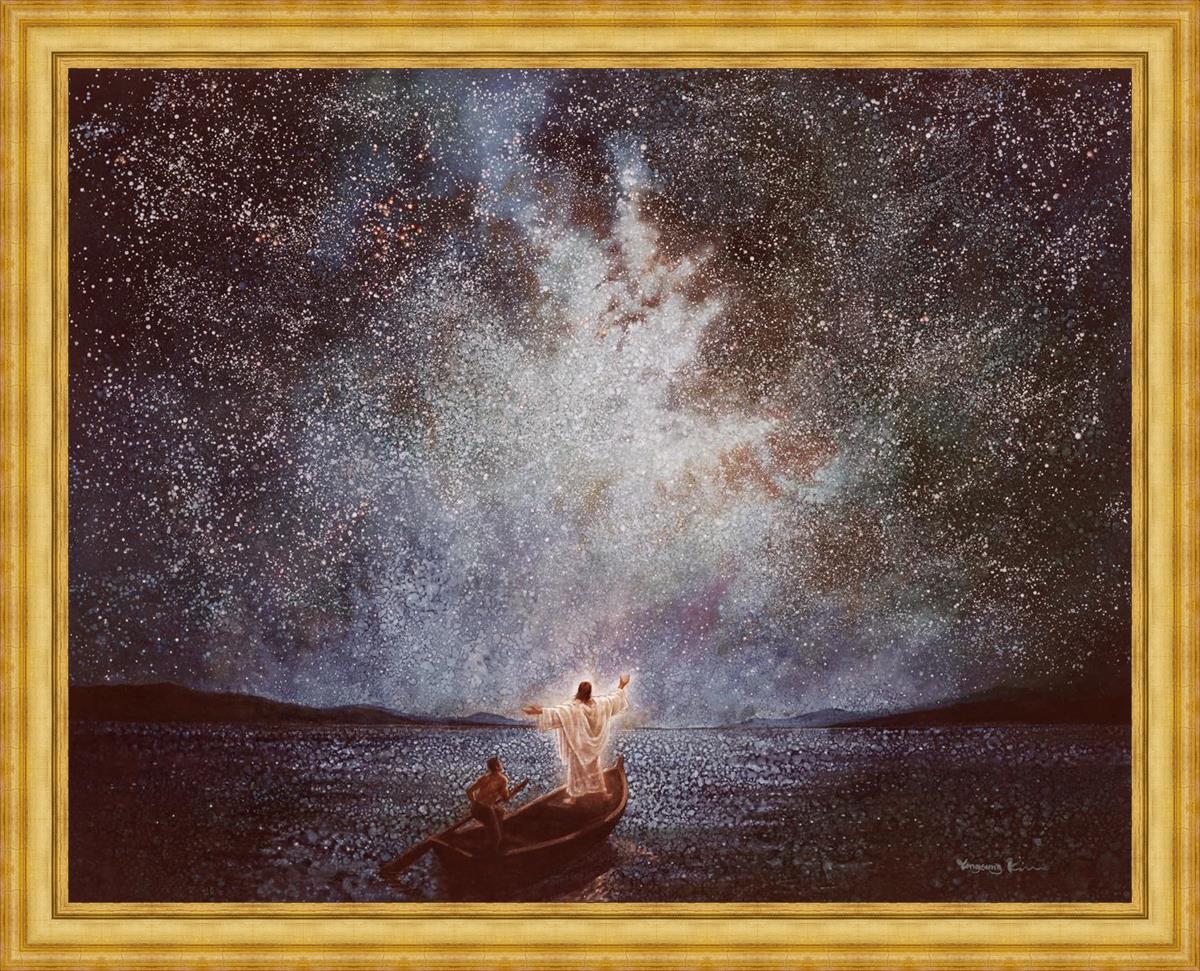 Calm and Stars Large Wall Art - Modern Abstract Canvas Painting for Living Room, Bedroom & Office Decor | Perfect for Home, Apartment & Workspace Aesthetic