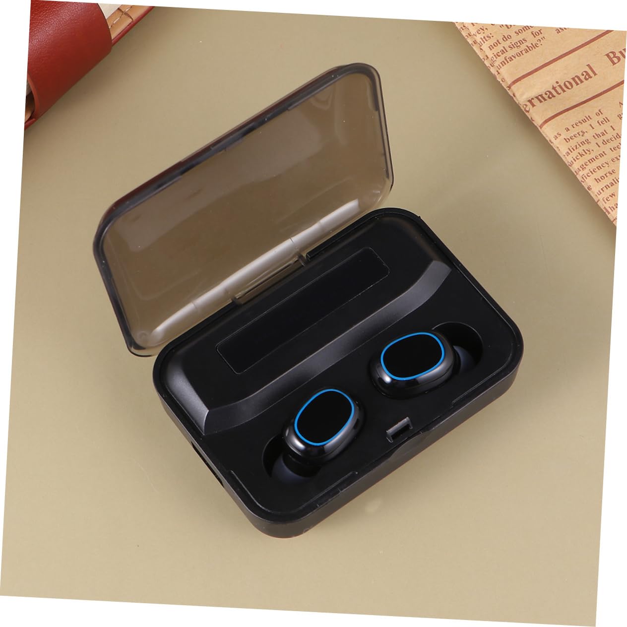 Hemobllo Wireless Over-Ear Headphones with Active Noise Cancelling, Bluetooth 5.0, Hi-Fi Sound & Breathing LED Lights - Perfect for Travel, Office Work, and Gaming Sessions