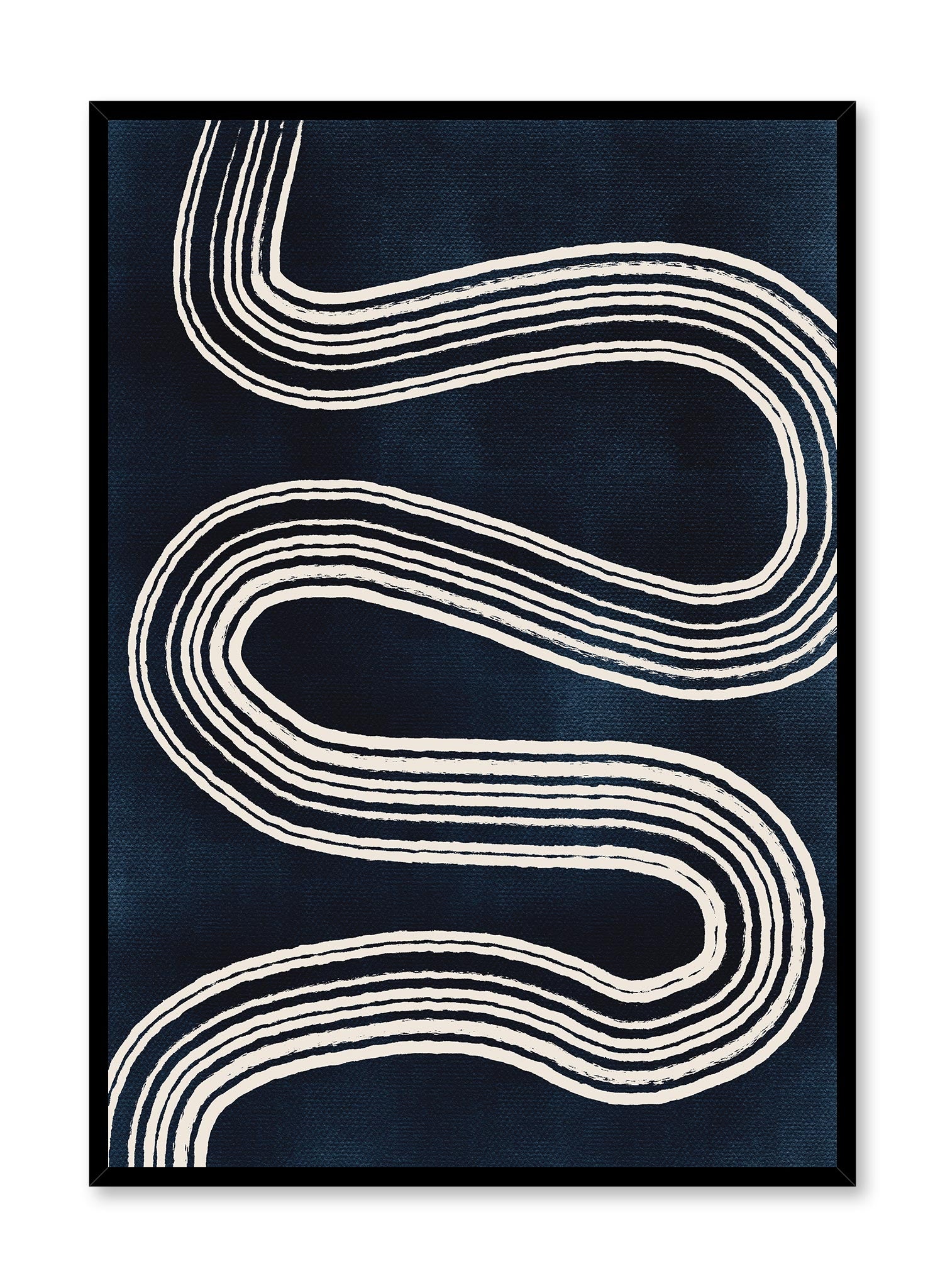 Meander Poster - Abstract Art Print for Home & Office Decor - Perfect for Living Room, Bedroom, or Gift Giving