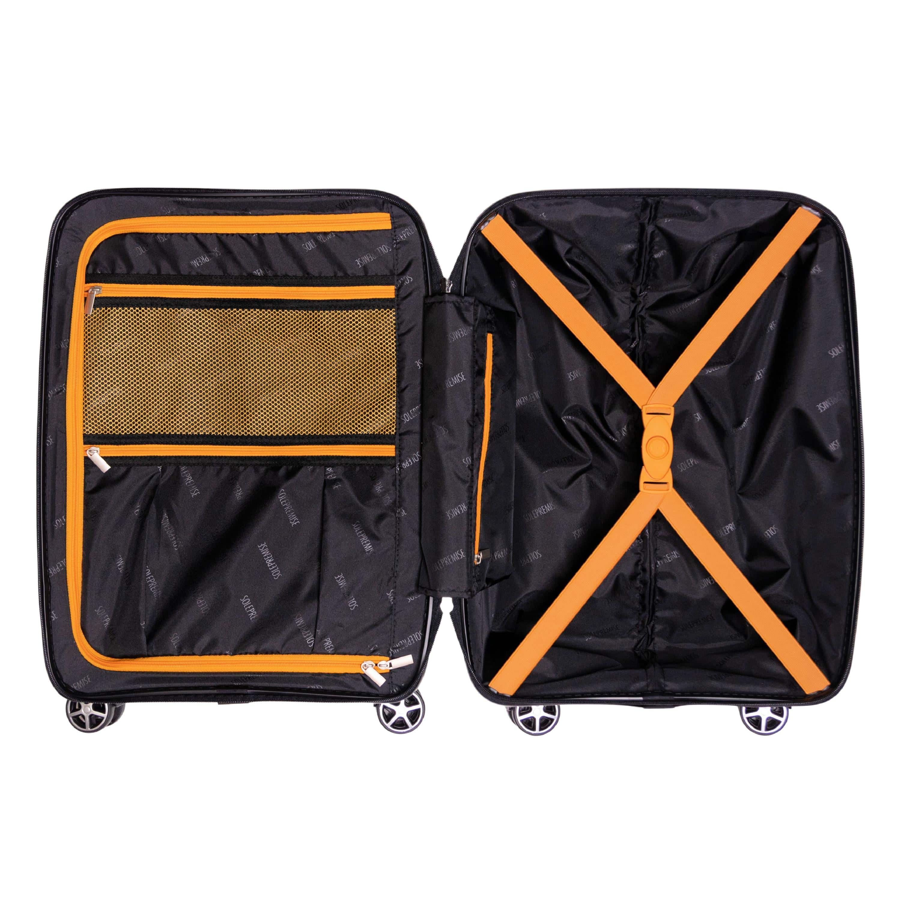 20' Hardcase Roller Luggage with 360° Spinner Wheels & TSA Lock - Lightweight Carry On Suitcase for Air Travel & Business Trips