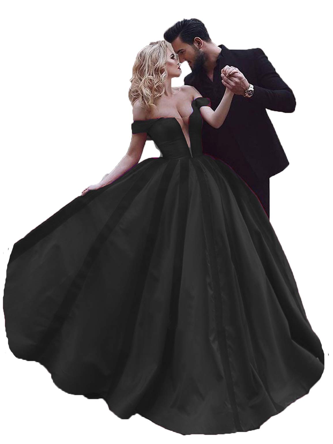 Elegant Off Shoulder Ball Gown for Women - 2020 Satin Long Prom Dress for Wedding, Quinceanera, Homecoming - AR226 | Perfect for Formal Events, Evening Parties & Special Occasions
