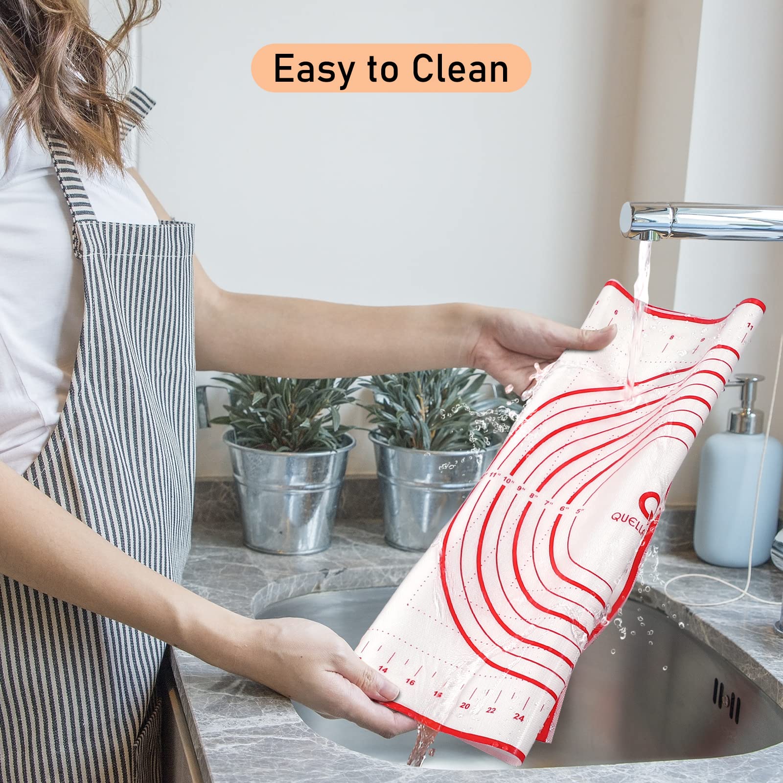 Non-Slip Silicone Baking Mat with Measurement Marks - 12
