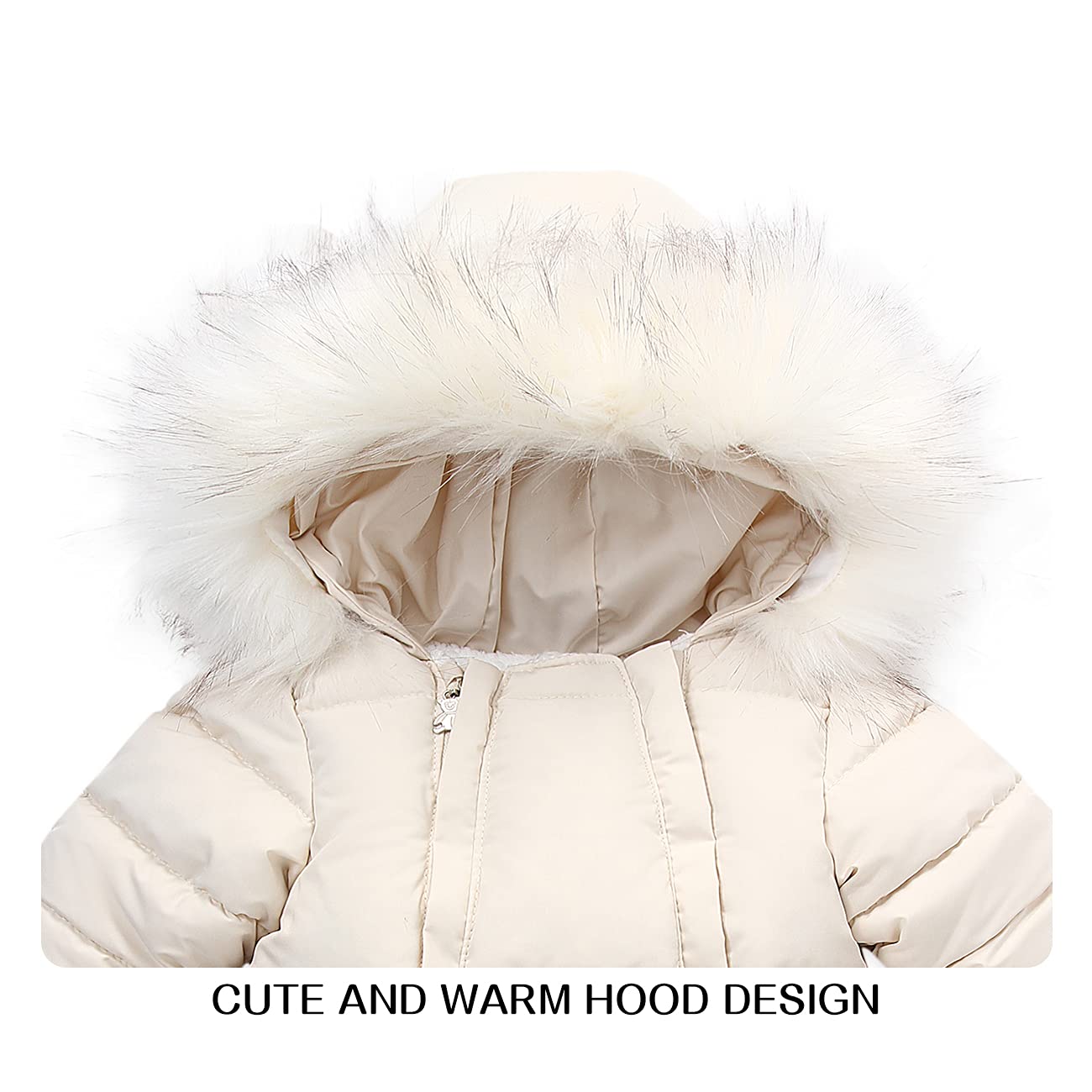 Baby Winter Snowsuit - Warm Toddler Jacket & Infant Jumpsuit with Hood for Boys & Girls | Outdoor Play & Snow Day Essentials