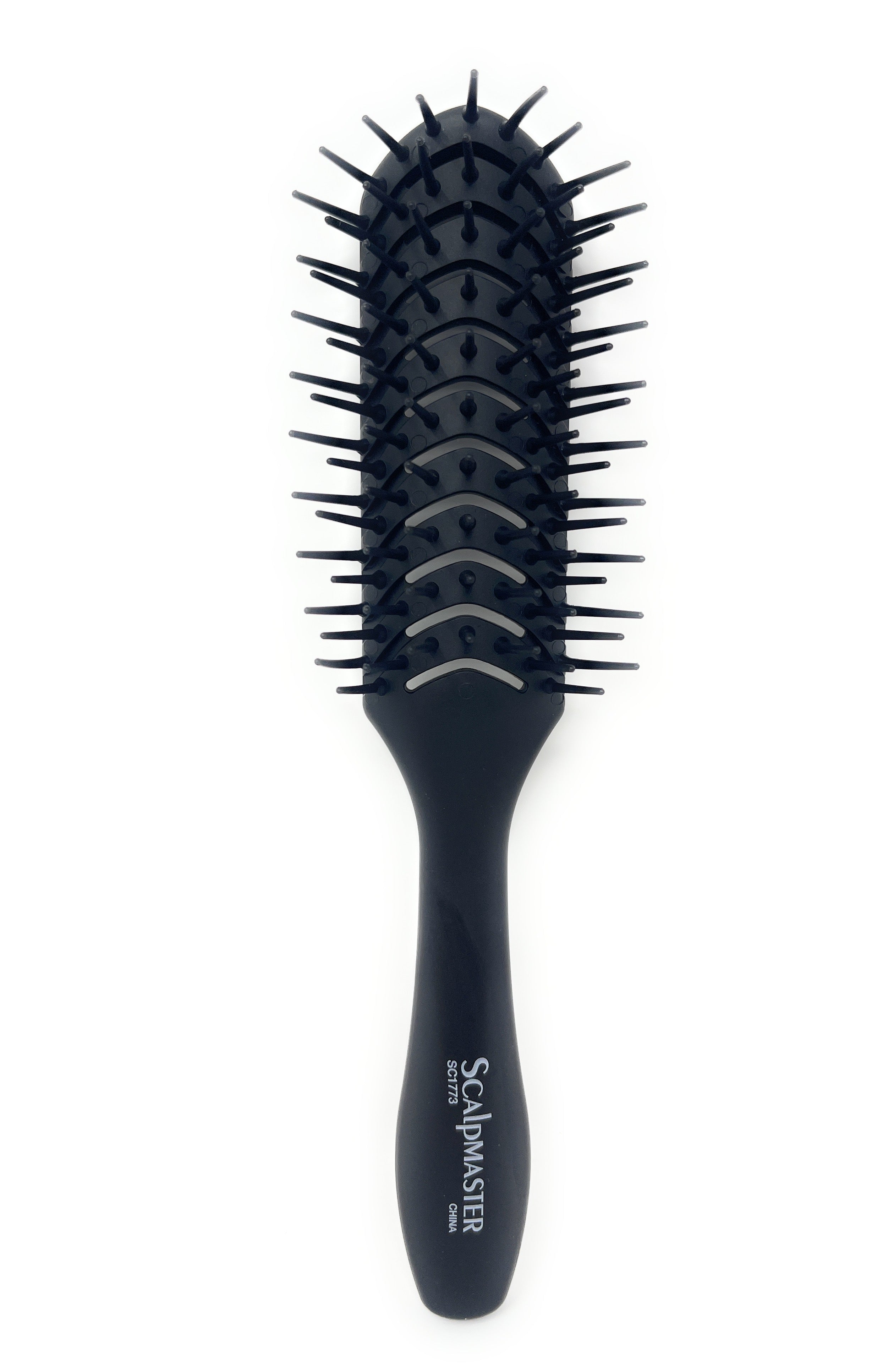 Scalpmaster Vent Hair Brush with Soft Flexible Teeth - Detangling & Straightening Brush for Smooth, Tangle-Free Hair (1 Piece) - Perfect for Daily Styling, Salon Use & Travel
