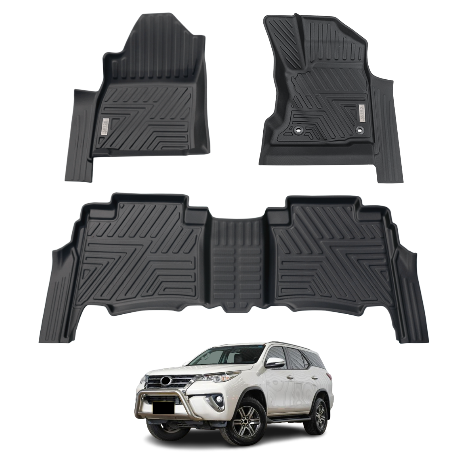 5D Custom Fit Car Floor Mats for Toyota Fortuner Auto Transmission (2015-2023) - Waterproof & Durable All-Weather Protection - Perfect for Off-Road, Daily Commute & Family Trips