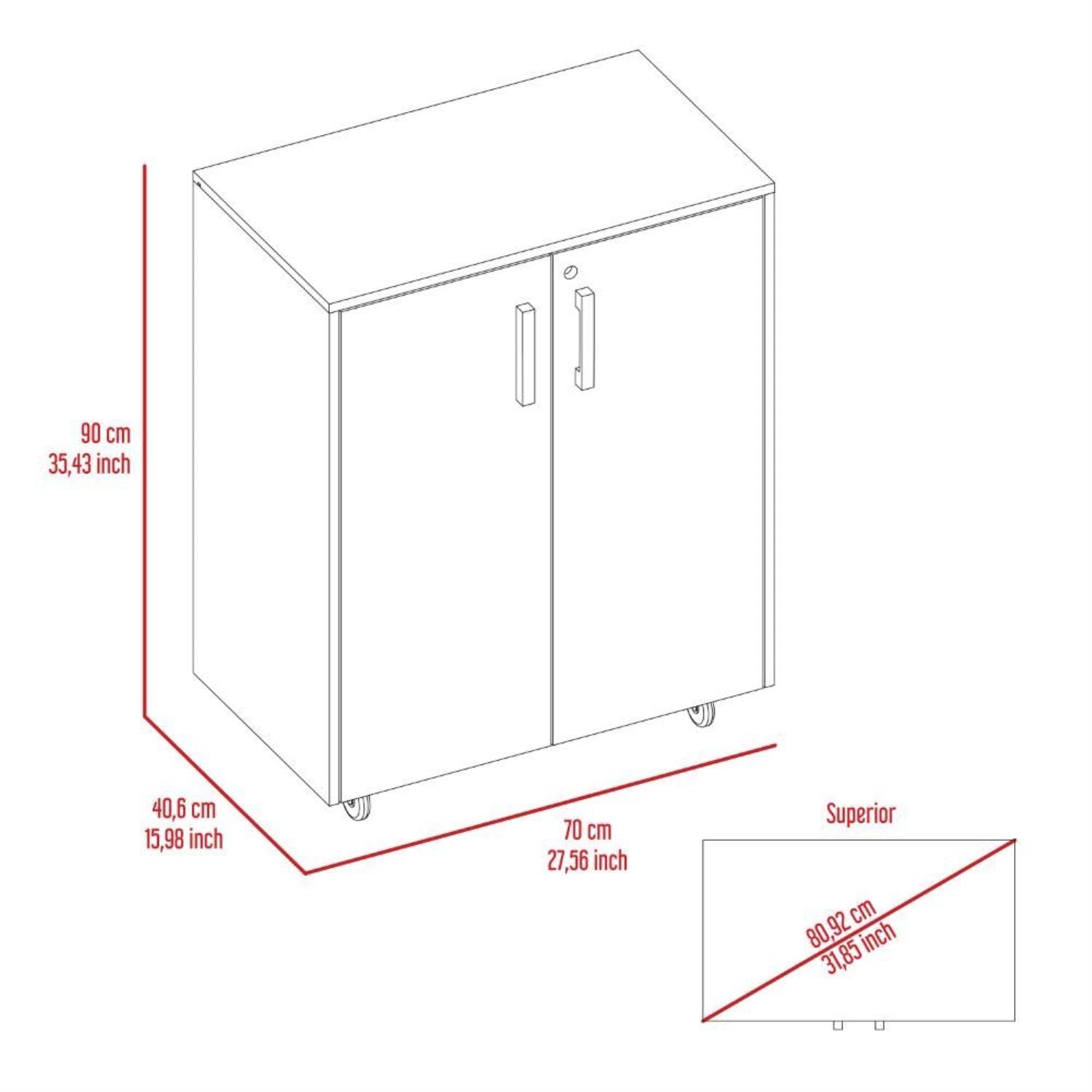 Rushville Utility Sink Cabinet with Double Doors - Stainless Steel Countertop & 3 Drawers - 35.43