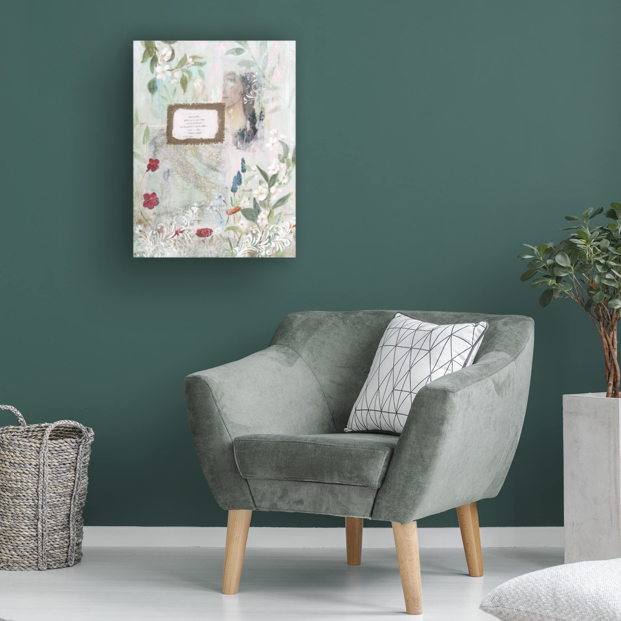 Trademark Fine Art 'Botticelli's Dream II' Canvas Wall Art Print by Sandra Iafrate - Renaissance Style Painting for Living Room, Bedroom & Office Decor