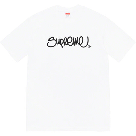 Supreme Handstyle Graphic T-Shirt - White | Streetwear Fashion for Men & Women | Perfect for Casual Wear, Outings & Urban Style