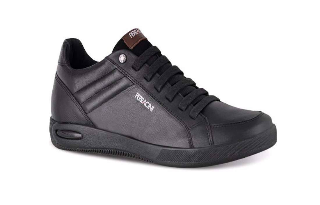 Ferracini Blady Men's Genuine Leather Sneakers 1452A - Comfortable Casual Shoes for Walking, Work & Everyday Wear