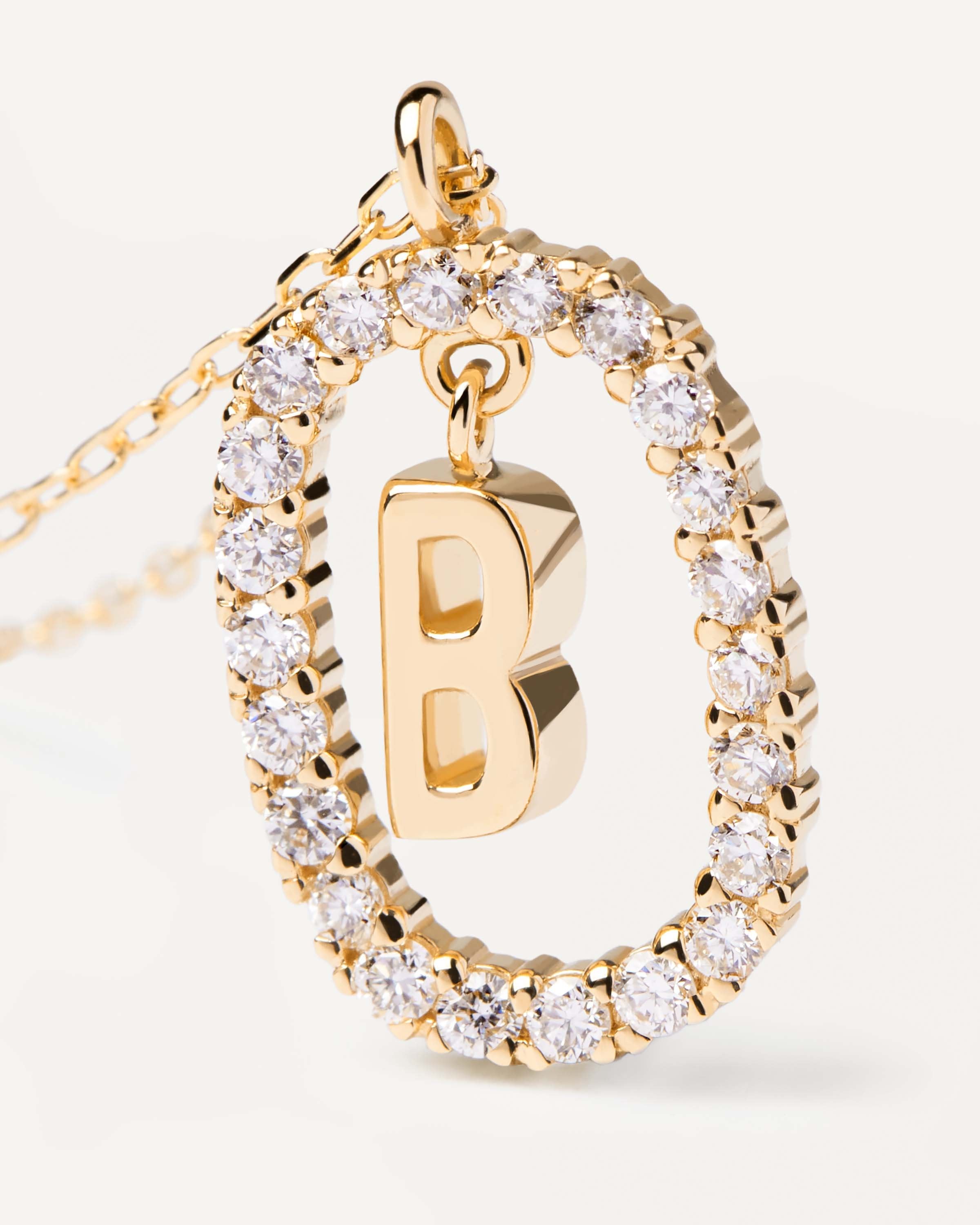 14K Gold Letter B Pendant Necklace for Women - Elegant Initial Jewelry Gift for Birthday, Anniversary & Valentine's Day - Perfect for Layering, Everyday Wear & Special Occasions