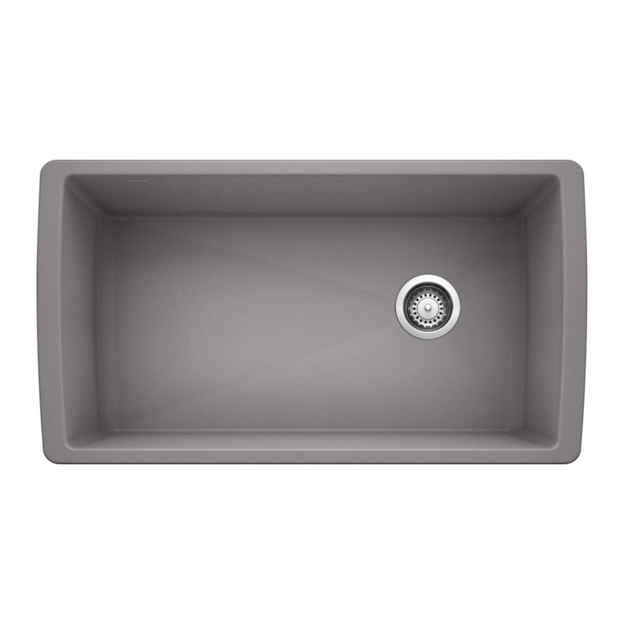 Blanco Diamond Super Single Bowl SILGRANIT Kitchen Sink - Premium Stainless Steel Composite Sink for Modern Kitchens | Perfect for Cooking, Washing Dishes & Food Prep