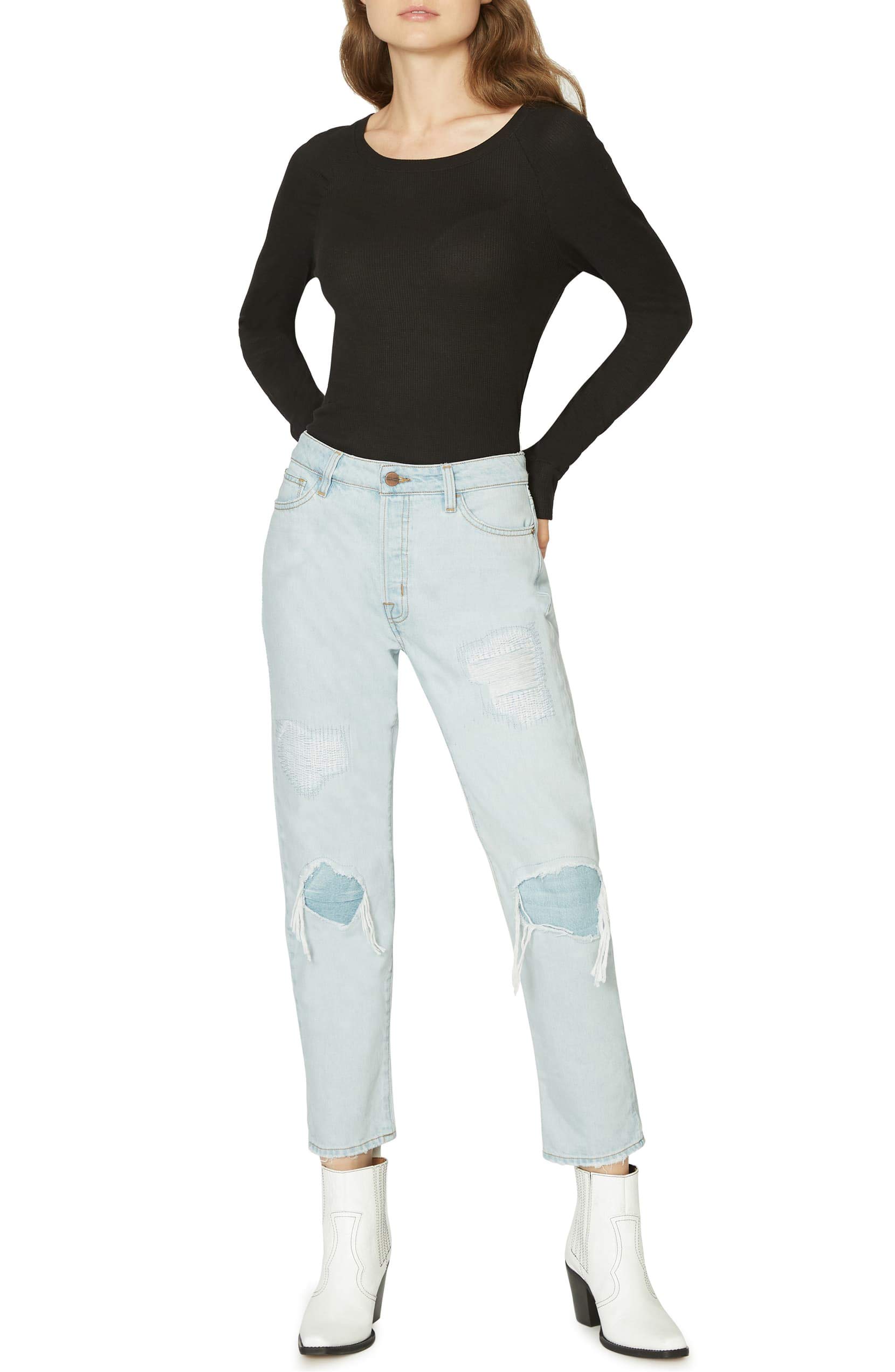 Sanctuary Women's Straight Leg Jeans - High Waist Stretch Denim Pants for Casual & Work Wear | Perfect for Office, Travel & Everyday Outfits