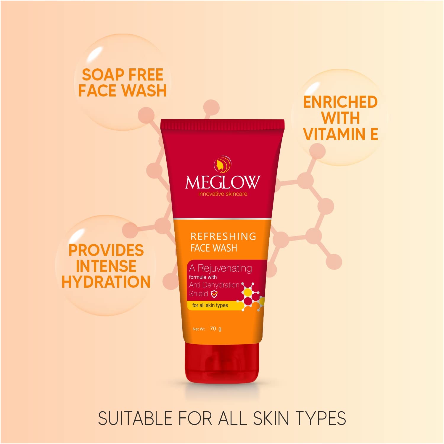 **Meglow Men's Skincare Kit - 3-Piece Set with Fairness Cream (50g), Apricot Scrub (70g), & Refreshing Face Wash (70g) | Aloe Vera, Vitamin E, Natural Extracts | Brightens, Exfoliates & Cleanses | Perfect for Daily Skincare & Gifts**