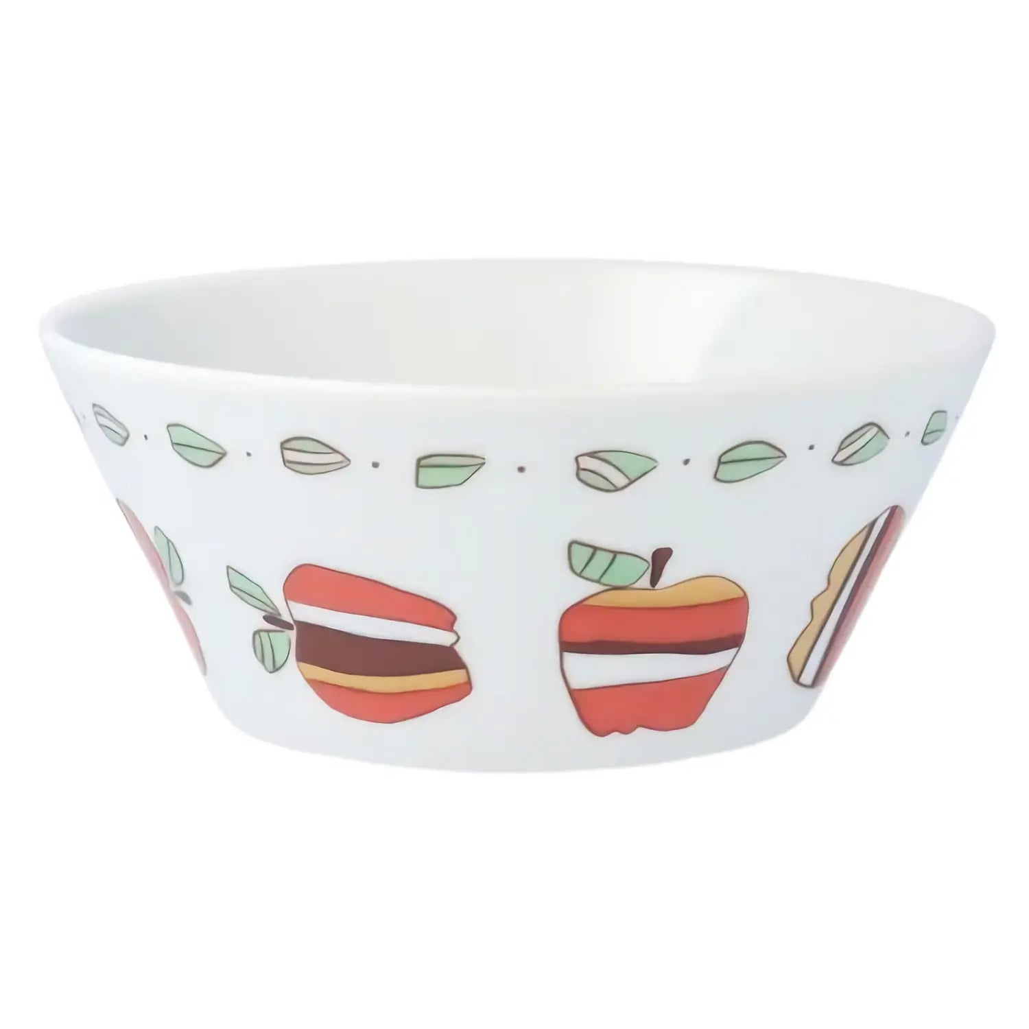 Premium Harekutani Porcelain Bowl - Elegant Apple Design - Durable Japanese Ceramic Dish for Soup, Salad & Dessert - Perfect for Dining, Gifts & Home Decor