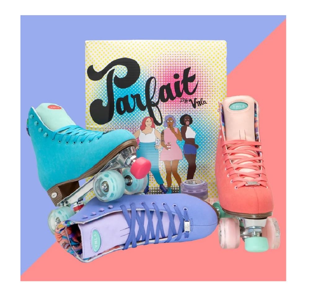 VNLA Parfait Outdoor Roller Skates for Women - Comfortable & Durable Quad Skates with Stylish Design | Perfect for Park Trails, Rink Skating & Outdoor Fitness Activities