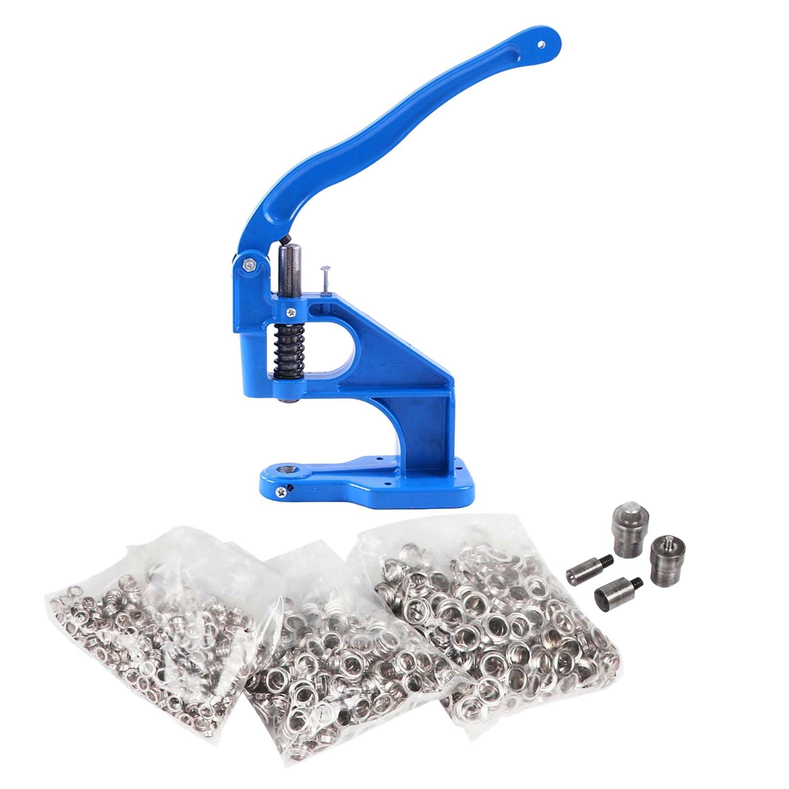FLAMEER Heavy Duty Grommet Eyelet Machine - Professional Snap Press Tool for Fastener, Sewing, Leather Crafting - Perfect for DIY Projects, Clothing Repair & Leatherworking