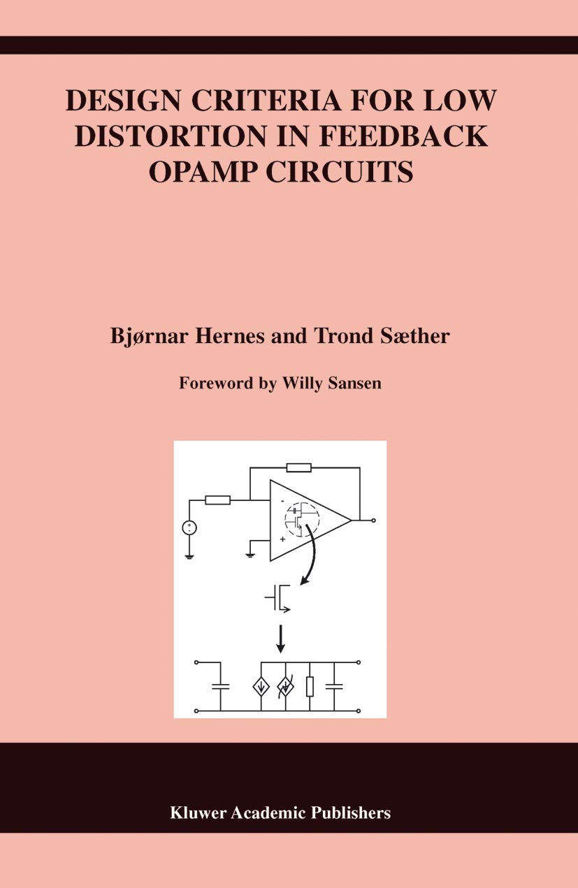 Low Distortion Feedback Opamp Circuits Design Guide | Springer Engineering & Computer Science Series 720 | For Audio Amplifiers & Precision Signal Processing
