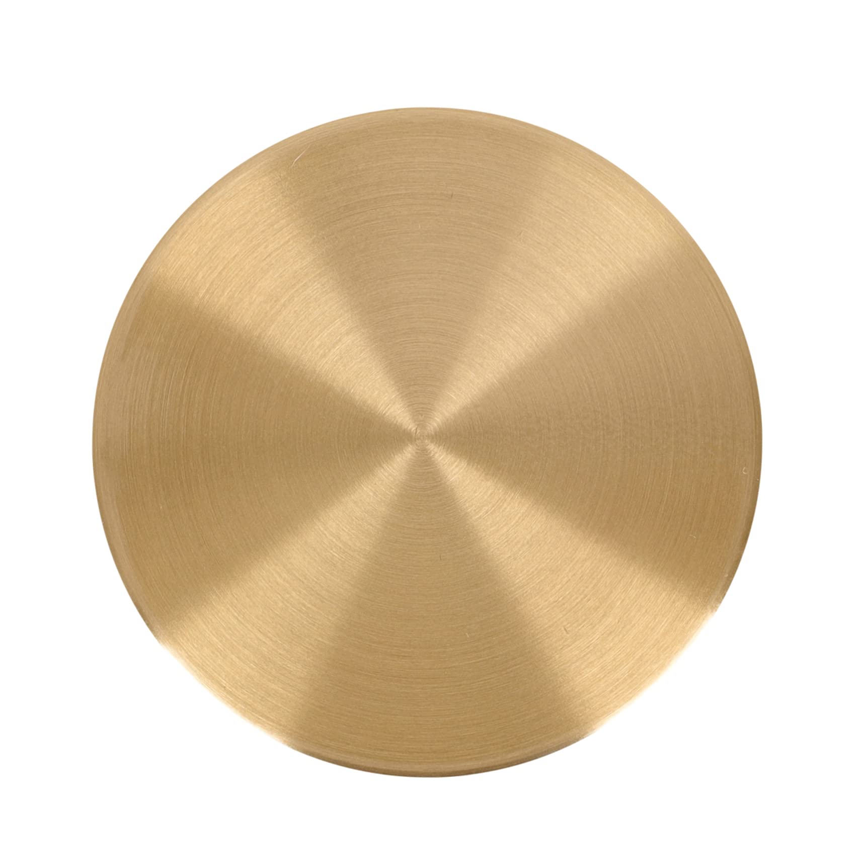 NAMOARLY 4-Piece Brass Round Ruler Paperweights - Heavy Duty Desktop Paper Holders for Drawing, Office & Crafting - Decorative Brass Paperweights for Artists, Architects & Stationery Lovers