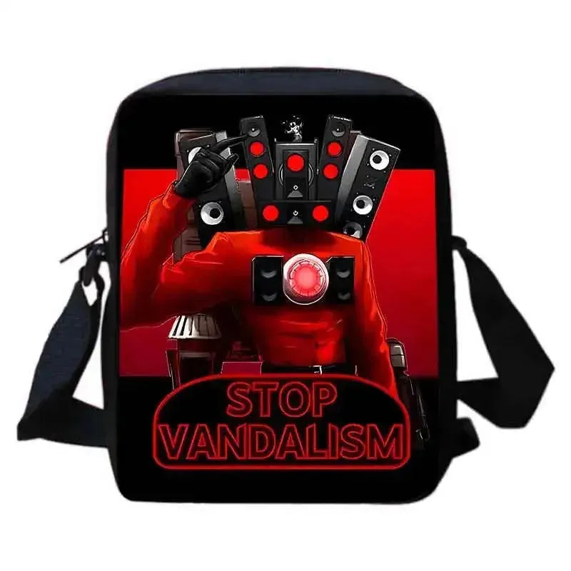 Custom Skibidi Backpack Set for School, Travel & Outdoor Adventures - Durable & Stylish Kids & Teens Backpack
