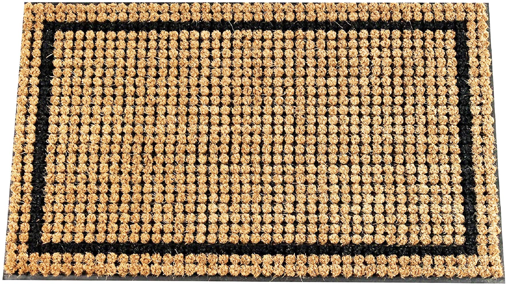 Envelor Coir Loop Welcome Doormat - 18 x 30 Inch Non-Slip Outdoor Entryway Rug for Home Entrance, Durable Coconut Fiber Door Mat with Sturdy Rubber Backing - Perfect for Front Porch, Patio, Garage & Mudroom Decor