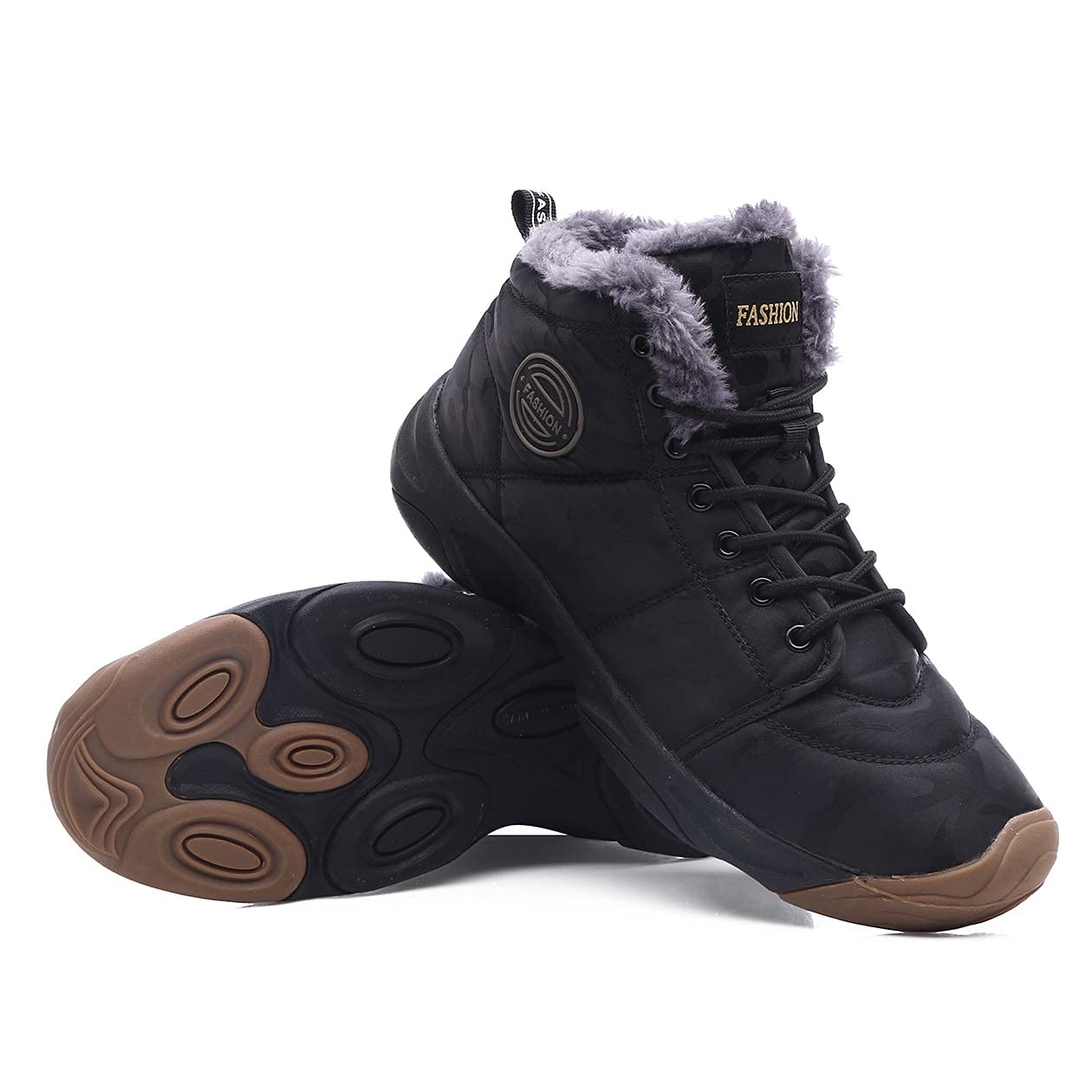 CERYTHRINA Men's & Women's Snow Boots - Waterproof Winter Hiking Boots with Fur Lining - Warm Trekking & Backpacking Shoes for Snowy Adventures