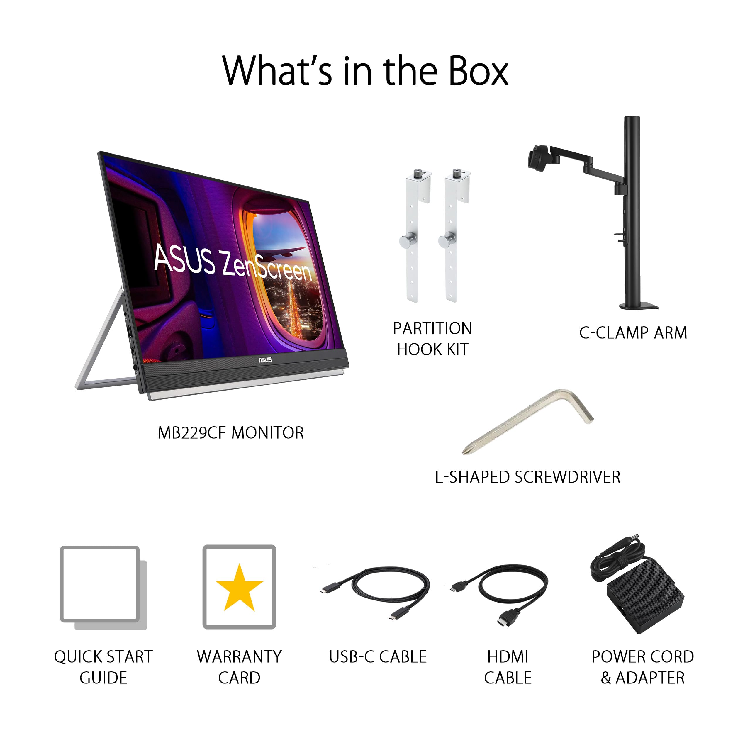 ASUS ZenScreen MB229CF 22