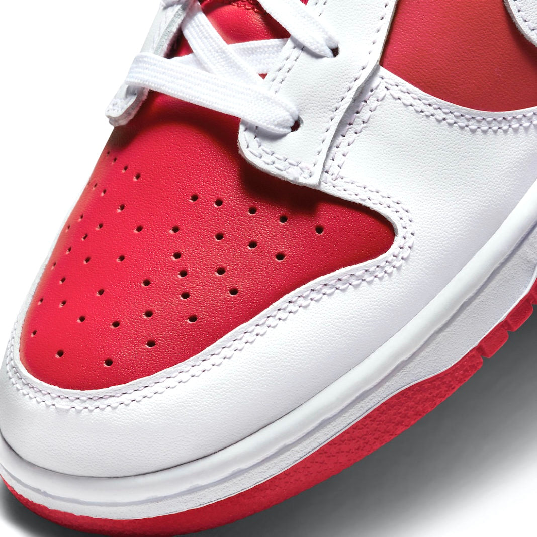 Nike Dunk Low Championship Red University White Sneakers 2021 - Men's Basketball Shoes for Casual Wear & Street Style