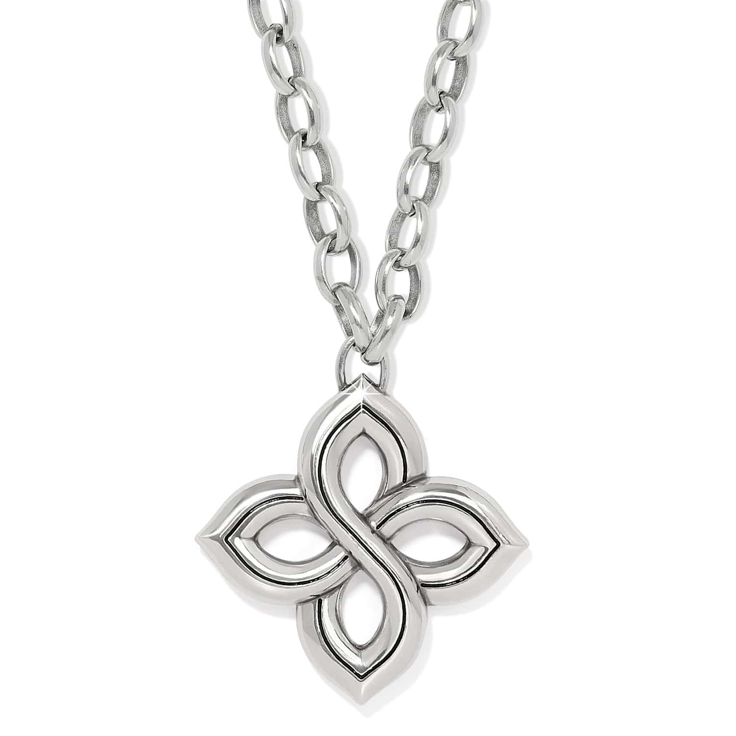Interlok Floral Knot Bold Necklace for Women - Elegant Gold Plated Statement Jewelry - Perfect for Weddings, Parties & Everyday Wear