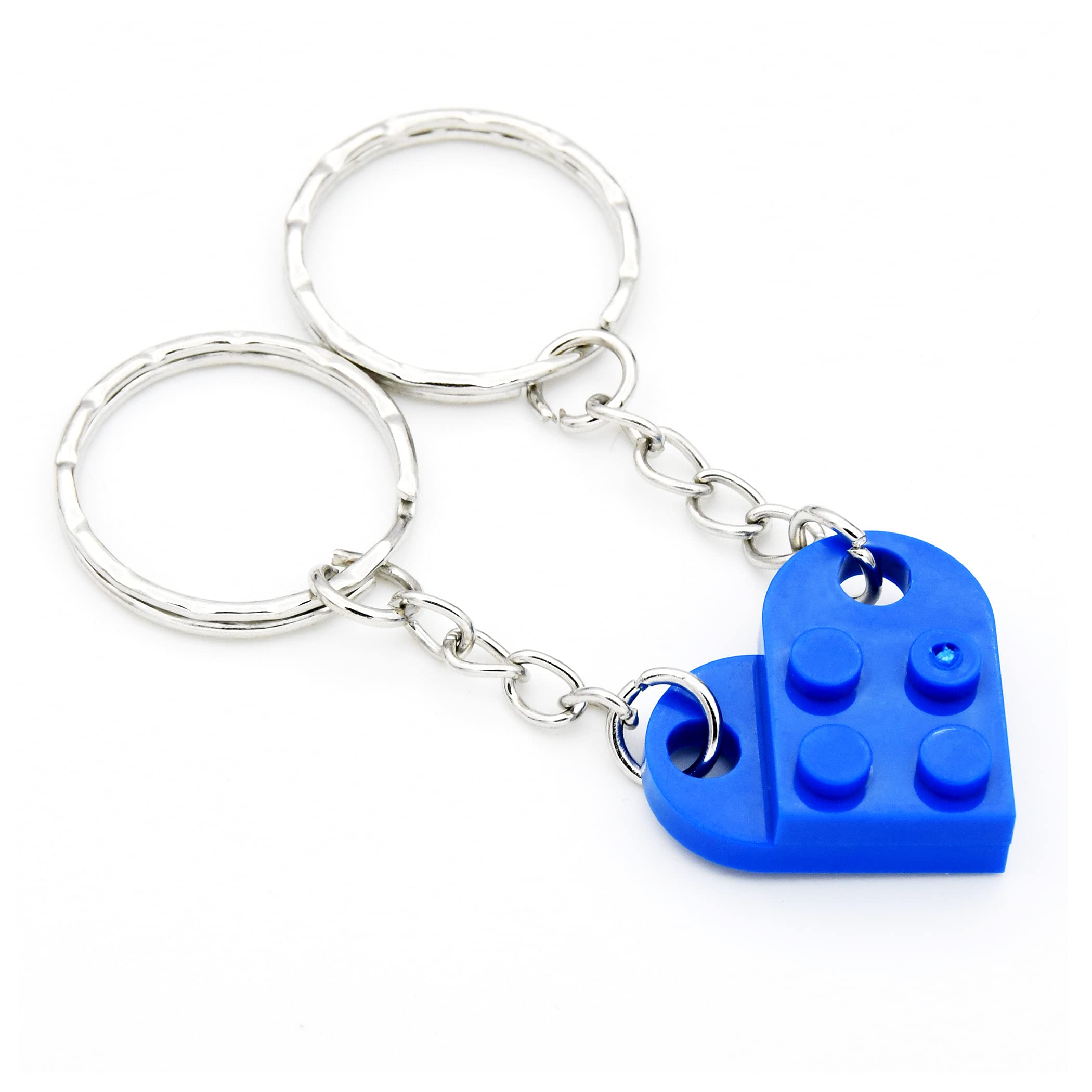 Best Friendship Keychain Set - Heart Key Rings for Couples & BFFs - 6 Color Options - Perfect Birthday Gift for Men & Women - Ideal for Anniversaries, Valentine's Day & Everyday Carry