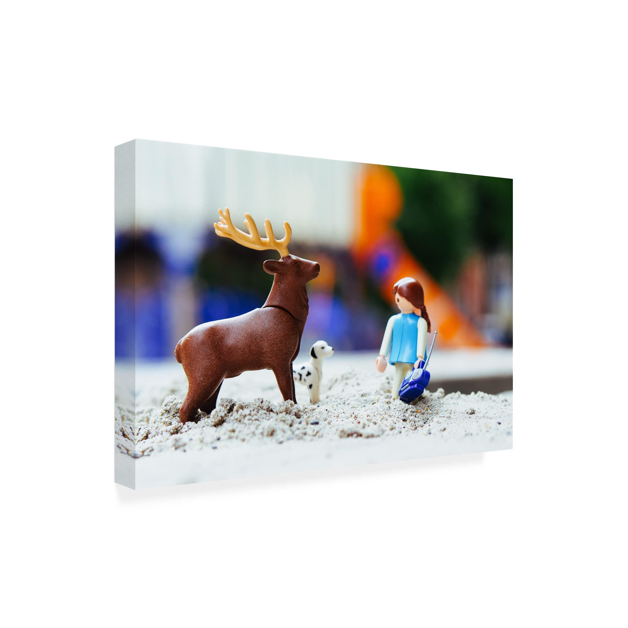 Alexander Brandt 'Toys On Sand' Canvas Wall Art Print - Modern Beach Decor for Living Room, Bedroom & Office - Premium Trademark Fine Art Collection