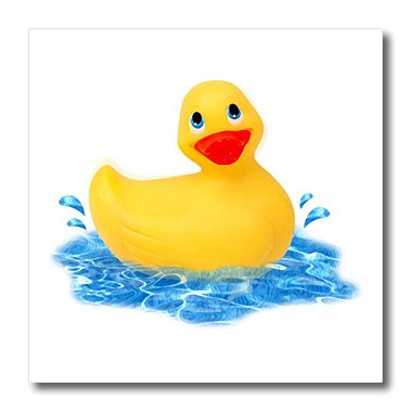 3Drose Rubber Duck Iron-On Heat Transfer Paper - 8x8 Inch - DIY T-Shirt, Tote Bag & Fabric Decoration for Kids & Adults
