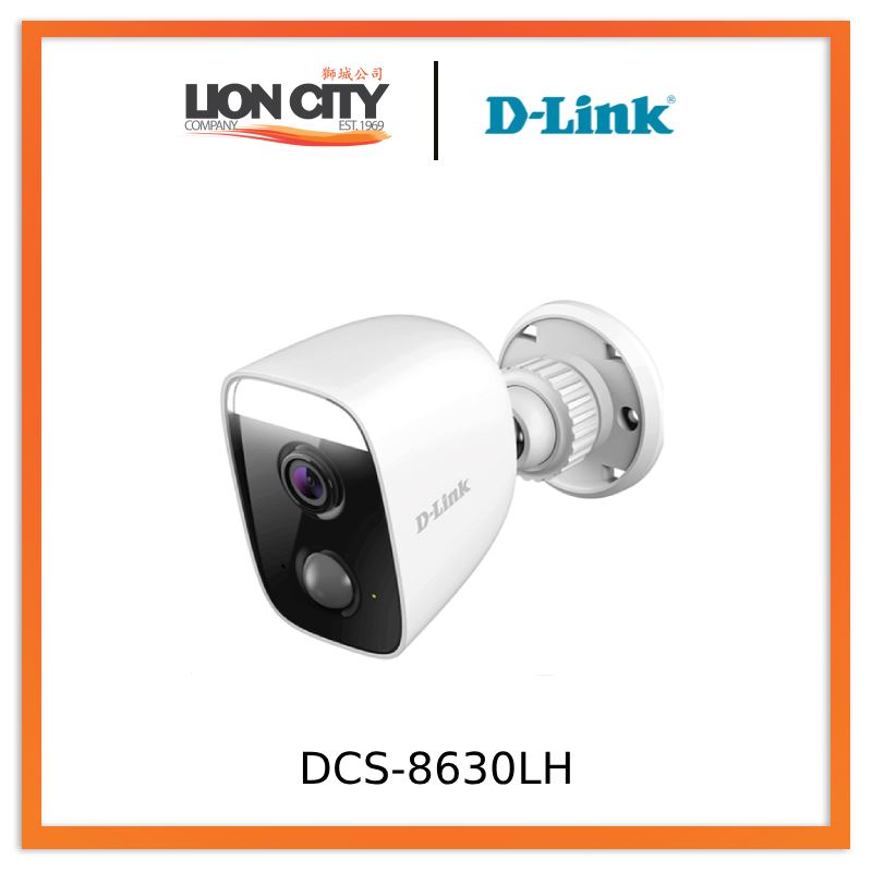 D-Link DCS-8630LH Full HD 1080p Outdoor WiFi Security Camera with Built-in Smart Light, Smart Home Hub & Night Vision - Weatherproof IP65, Motion Detection, 2-Way Audio - Ideal for Home Security, Garage Monitoring & Backyard Surveillance