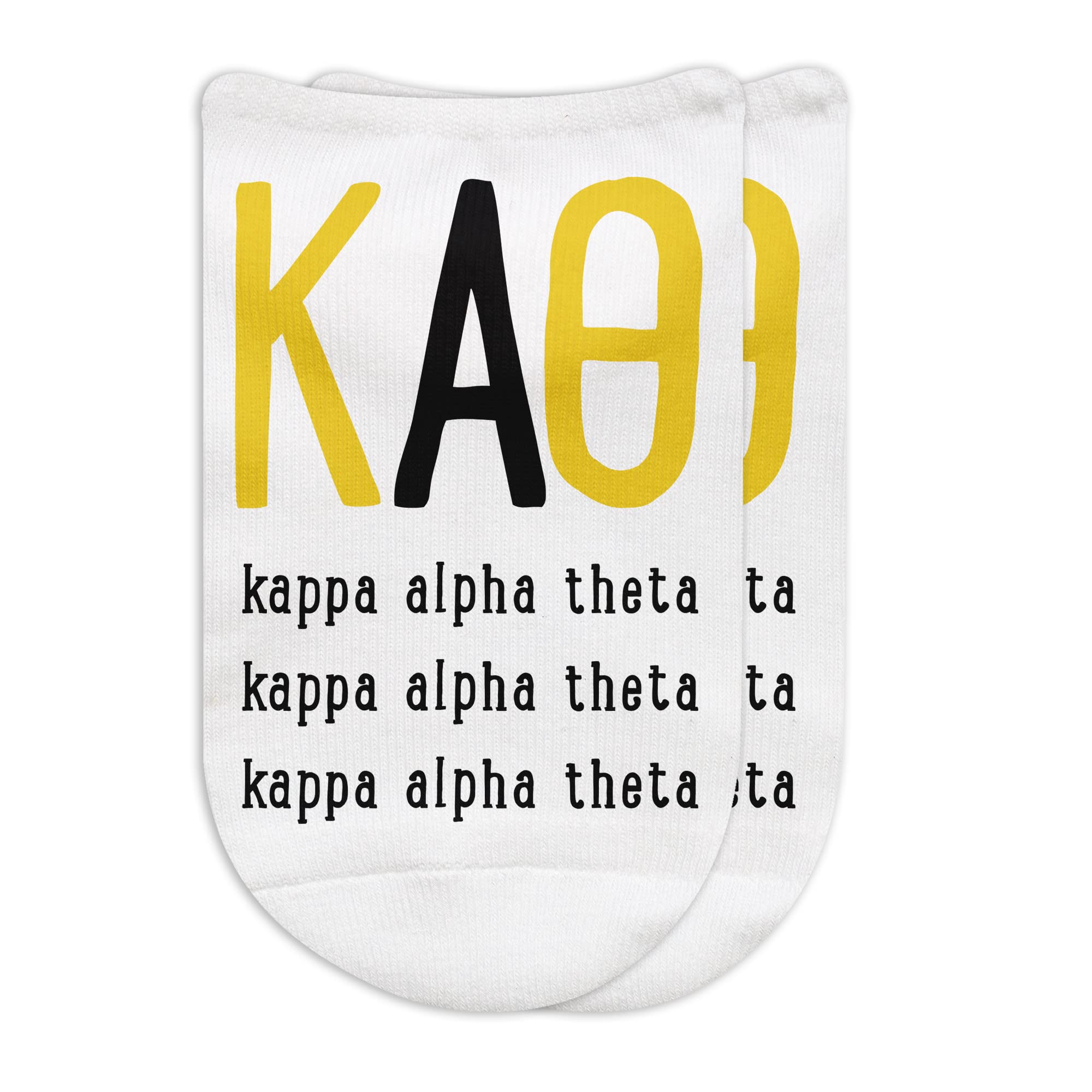 Custom Greek Letter Sorority Socks for Women & Girls - Cute Printed Large Sorority Socks - Perfect for College, Gifts & Sisterhood Events