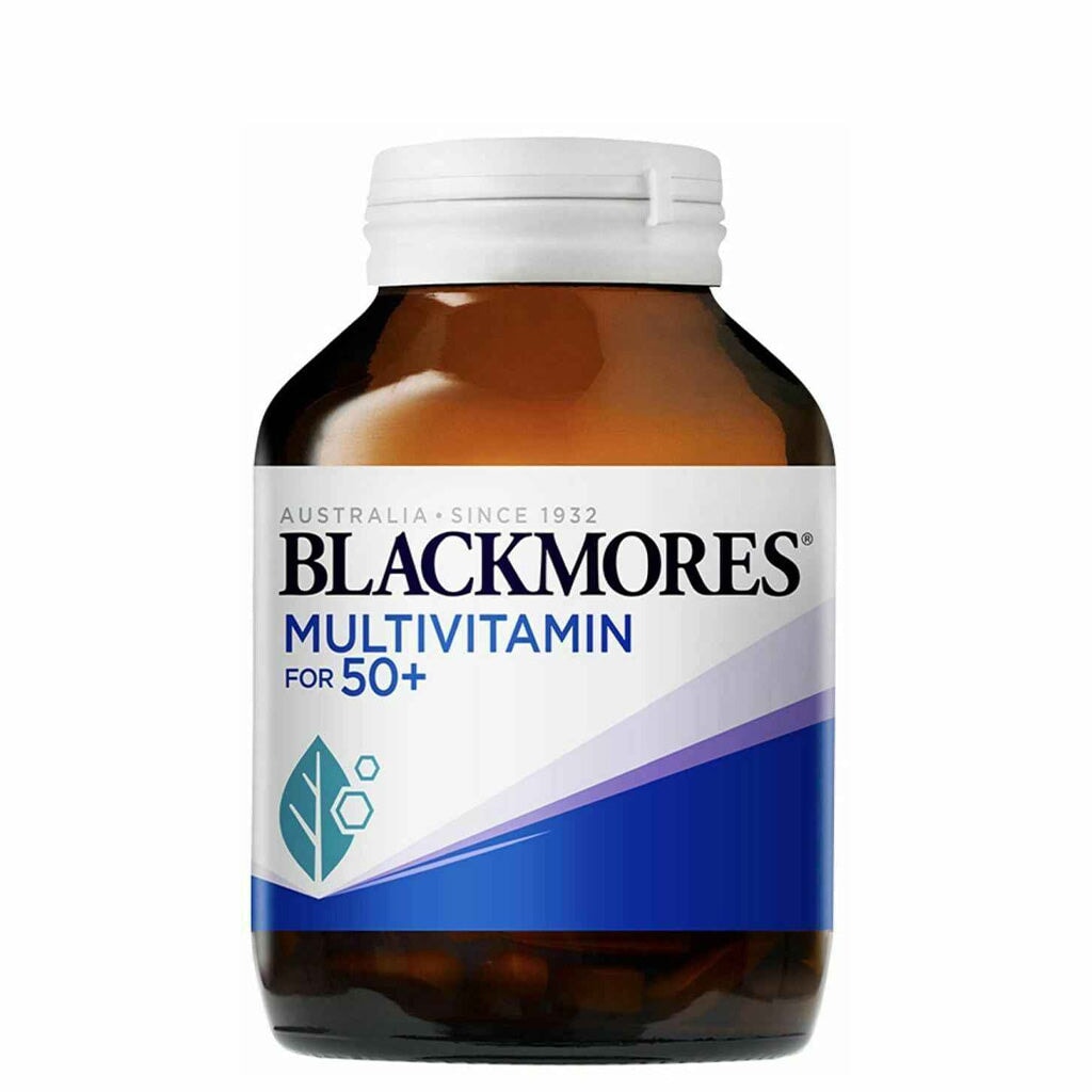 Blackmores 50 Plus Multivitamin for Men & Women - Daily Immune Support & Energy Booster Supplement with Vitamins A, C, D, E, B12 - Supports Heart, Bone & Brain Health - Ideal for Active Adults Over 50