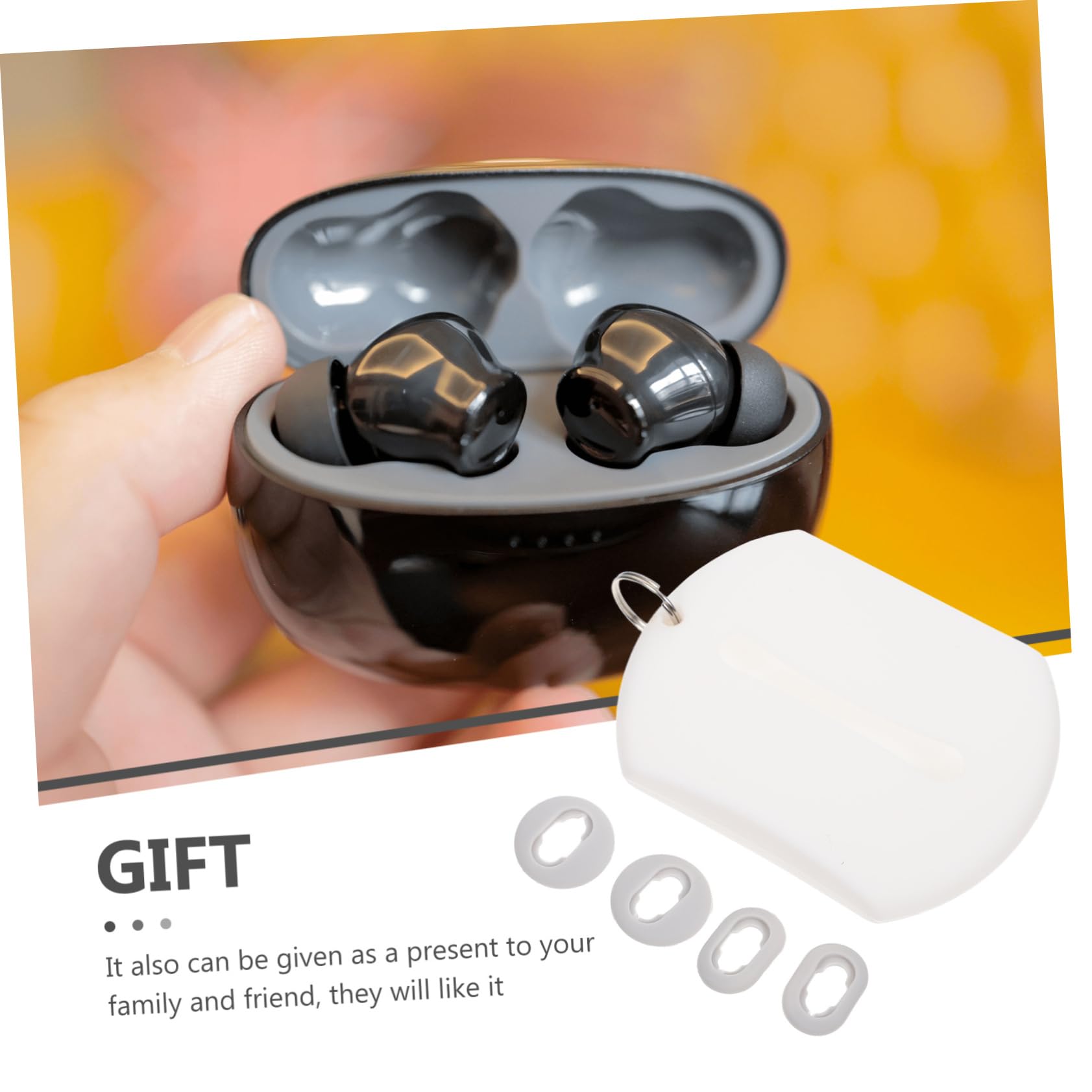 HEMOTON 8-Piece Wireless Earbud Tips Set - Compatible with Samsung Galaxy Buds, AirPods Pro, Noise Cancelling Earphone Accessories - Perfect for Travel, Workout, and Daily Use