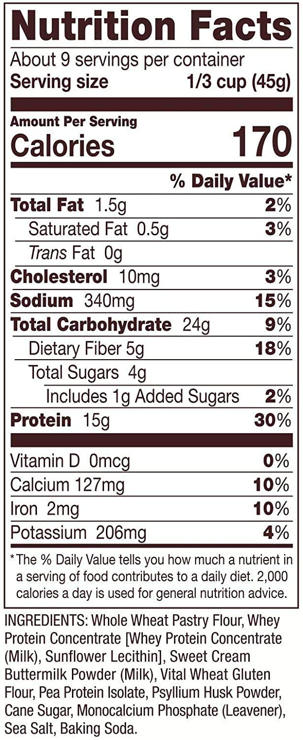 Bob's Red Mill Protein Pancake & Waffle Mix - 14oz (2 Pack) | High Protein Breakfast Mix for Pancakes, Waffles & Baking | Perfect for Bodybuilding, Keto Diet & Healthy Morning Meals