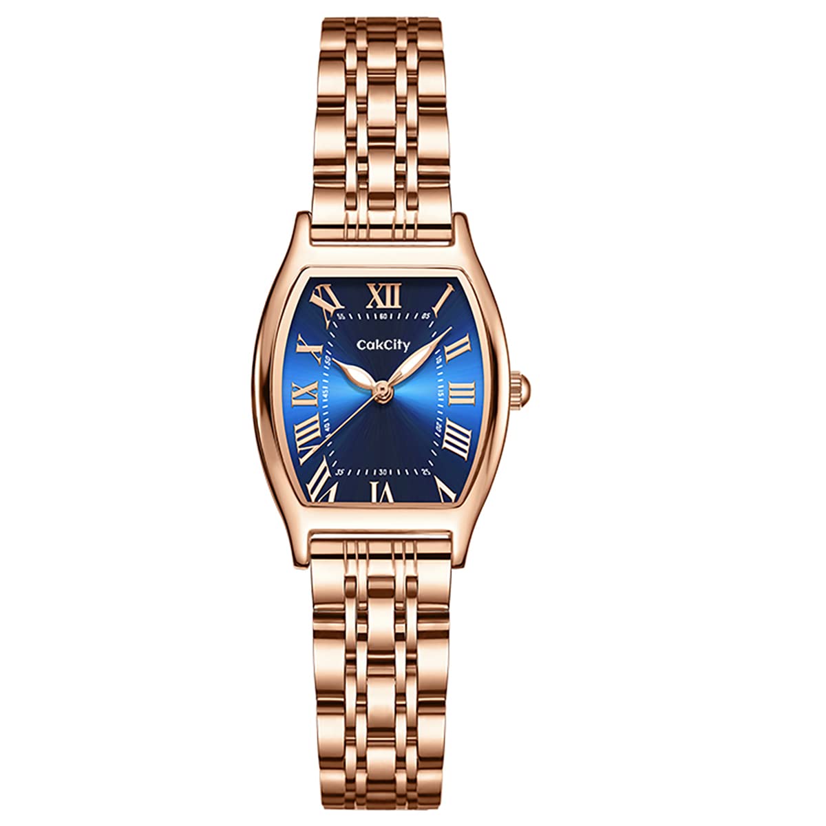 Vintage Square Watches for Women - Classic Retro Analog Quartz Wristwatch with Blue Dial, Casual Dress Watch for Ladies & Girls | Perfect for Everyday Wear, Office, Dating & Special Occasions