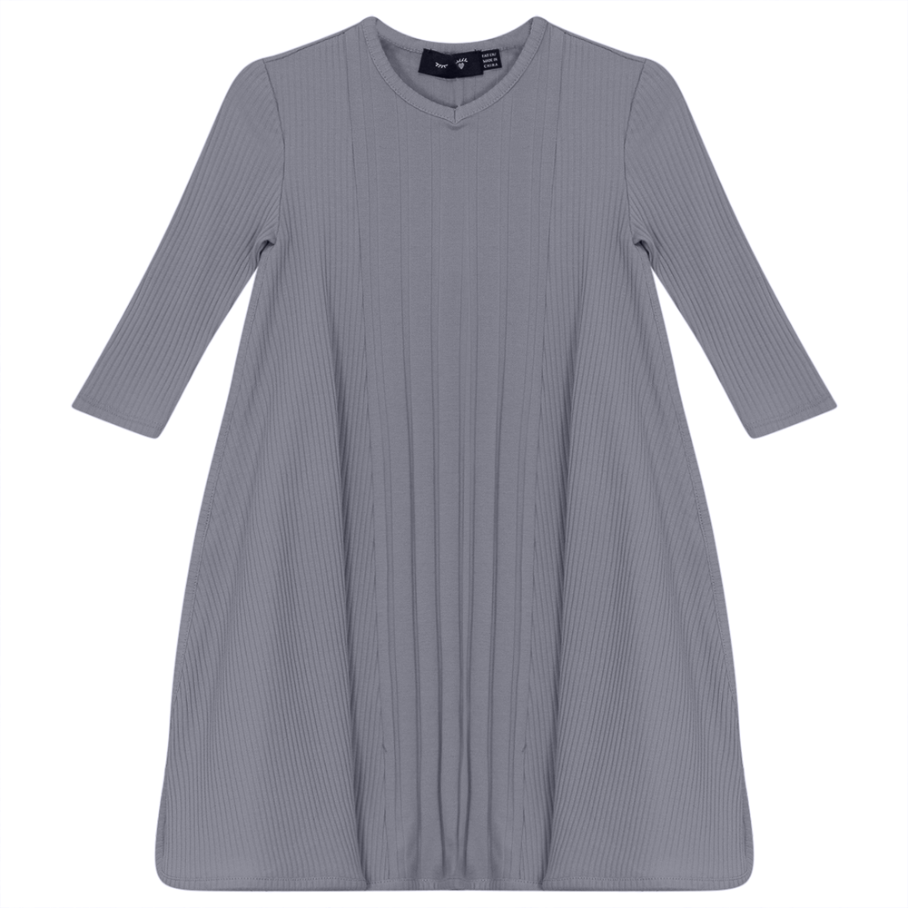 Stylish Wide & Narrow Rib Dress for Women - Perfect for Casual Outings, Office Wear & Special Occasions