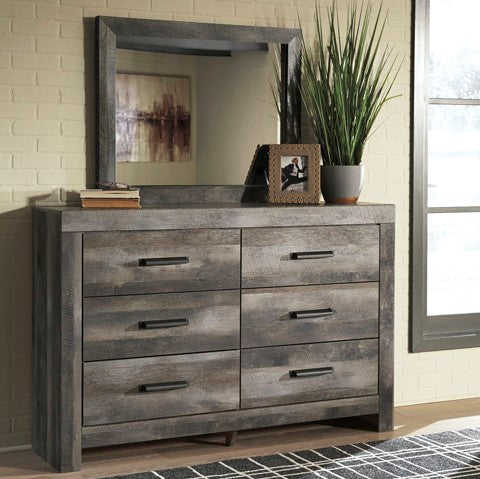 Rustic Gray Dressing Chest B440 - Vintage Wooden Dresser with 6 Drawers for Bedroom Storage | Perfect for Farmhouse, Cottage & Shabby Chic Home Decor