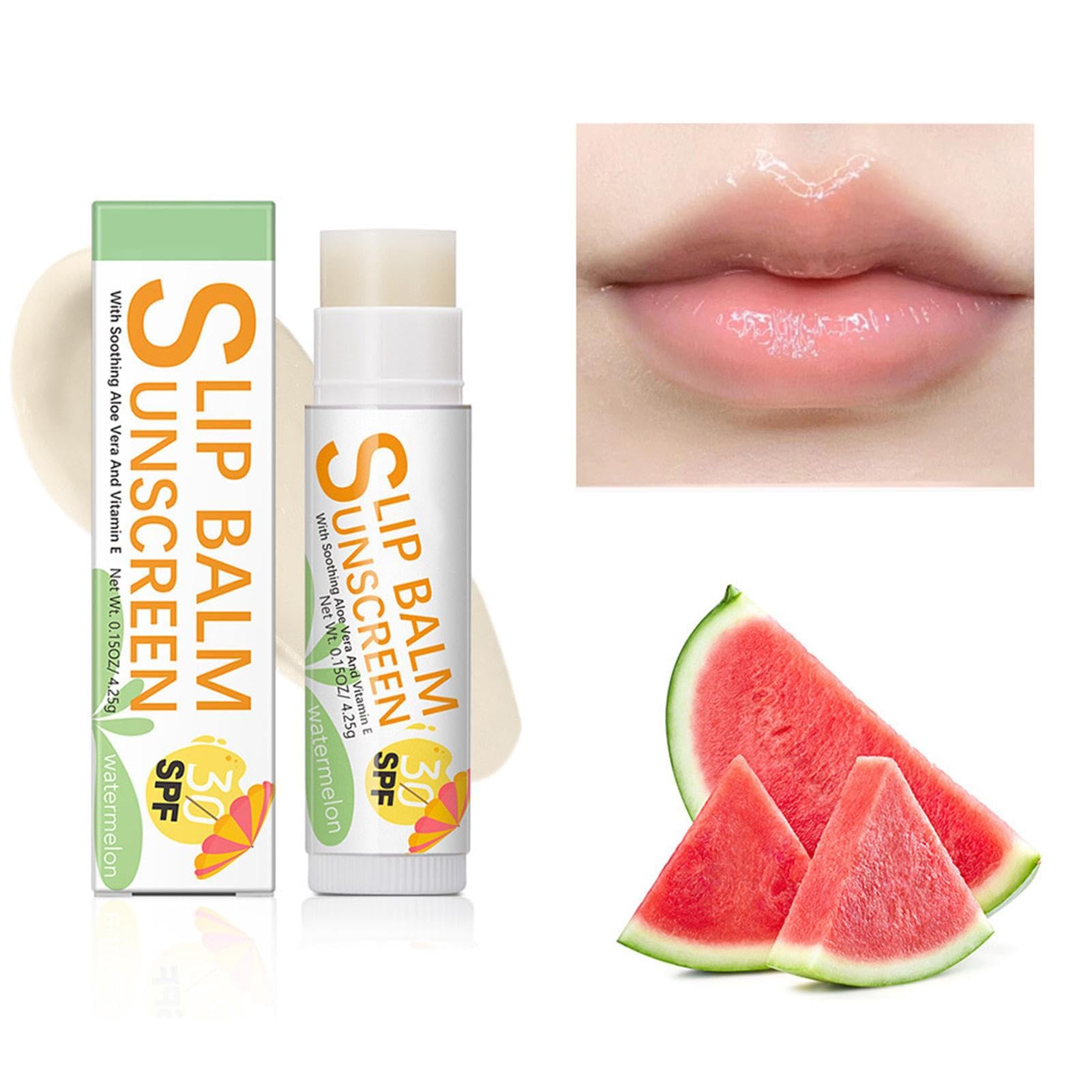 SPF 30 Lip Balm with Sun Protection - Hydrating & Moisturizing Lip Sunscreen for UV Protection - Travel Size Lip Balm for Dry, Chapped Lips - Perfect for Beach, Hiking & Outdoor Activities