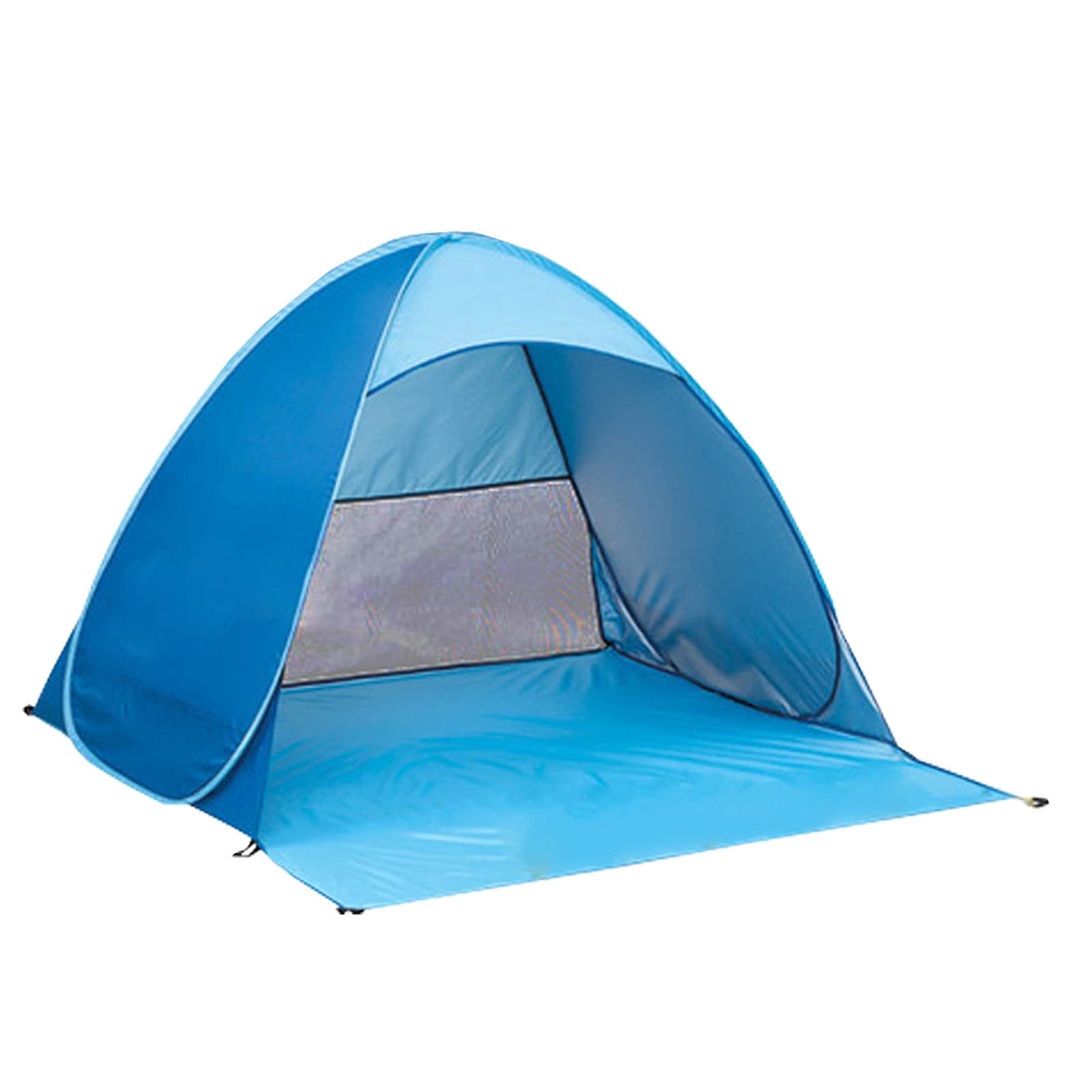 LiangWan Pop Up Beach Tent - Portable Lightweight Waterproof Sun Shelter with UPF 50+ UV Protection for Camping, Picnics, Backyard, Beach & Outdoor Family Activities - Ideal for Sun Shade with Kids & Pets (Blue)