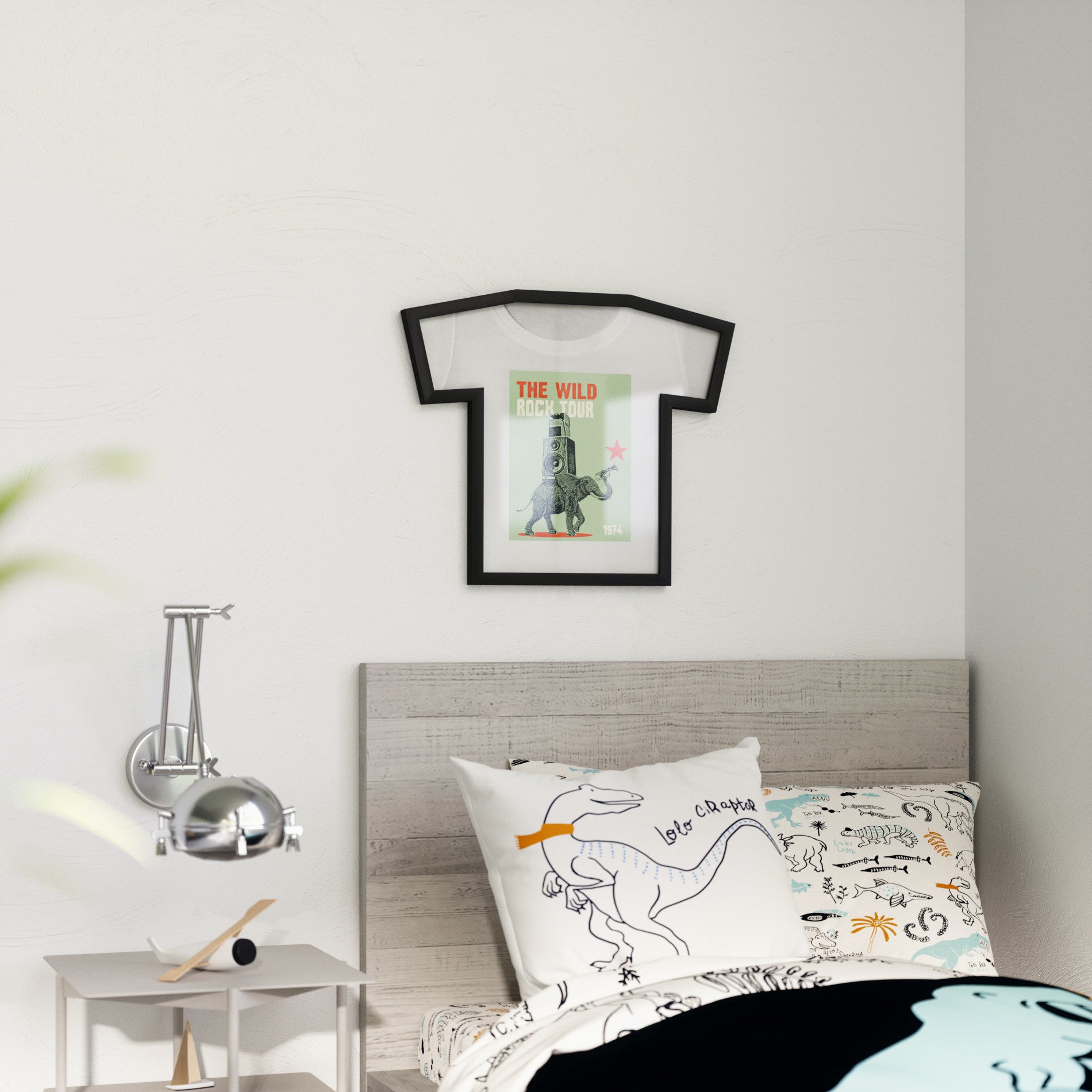 Premium T-Shirt Display Frame - Wall Mounted T-Shirt Holder for Collectibles & Memorabilia - Perfect for Showcasing Sports Jerseys, Band Tees & Vintage Shirts in Home, Office or Retail Stores