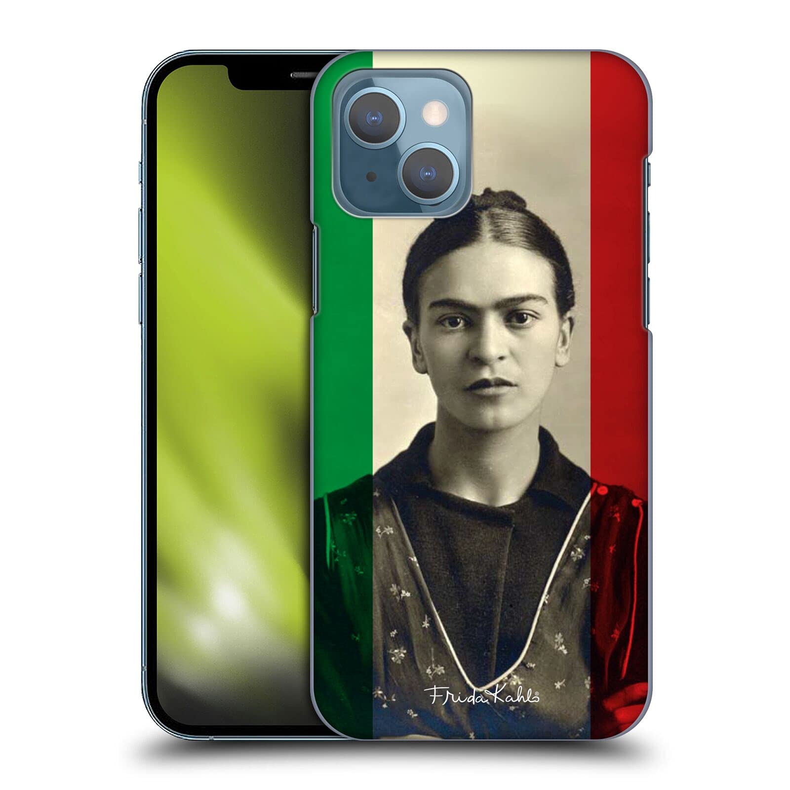 Officially Licensed Frida Kahlo iPhone 13 Case - Young Portraits & Quotes Hard Back Cover | Artistic Protection for Everyday Use, Work & Travel