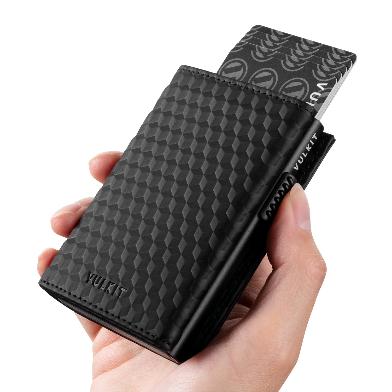 VC302 Limited Edition Numbered Tri-Fold Wallet with Side Slider & Magnetic Closure - Perfect for Everyday Carry, Travel & Business (Men's RFID Blocking Leather Wallet)