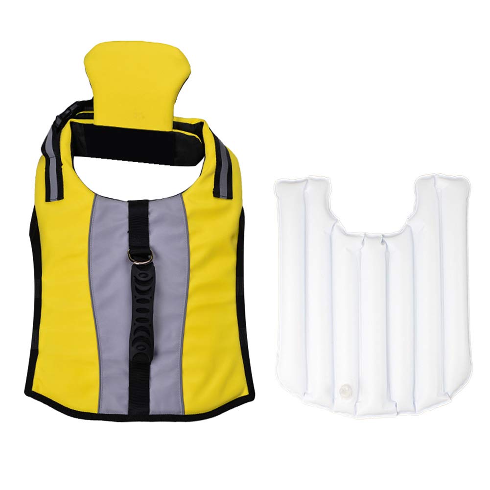 **Dog Life Jacket - Ripstop & Reflective Safety Vest with Rescue Handle, Enhanced Buoyancy for Swimming, Boating, Surfing | Portable & Foldable for Travel & Outdoor Adventures**