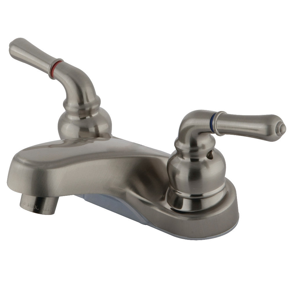 Kingston Brass KB258LP 4-Inch Centerset Bathroom Faucet - Chrome Finish, Single Handle, Water-Saving Design for Bathroom Sink - Perfect for Modern Homes, Guest Bathrooms & Powder Rooms