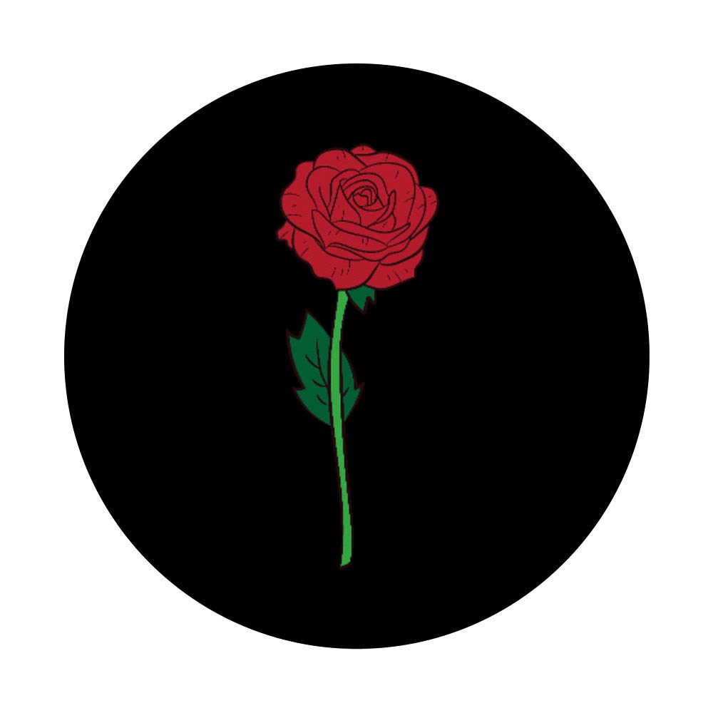 Red Rose PopSockets Swappable PopGrip - Cute Flower Gardening Phone Grip for iPhone & Android - Perfect for Valentine's Day Gifts, Everyday Use & Phone Protection