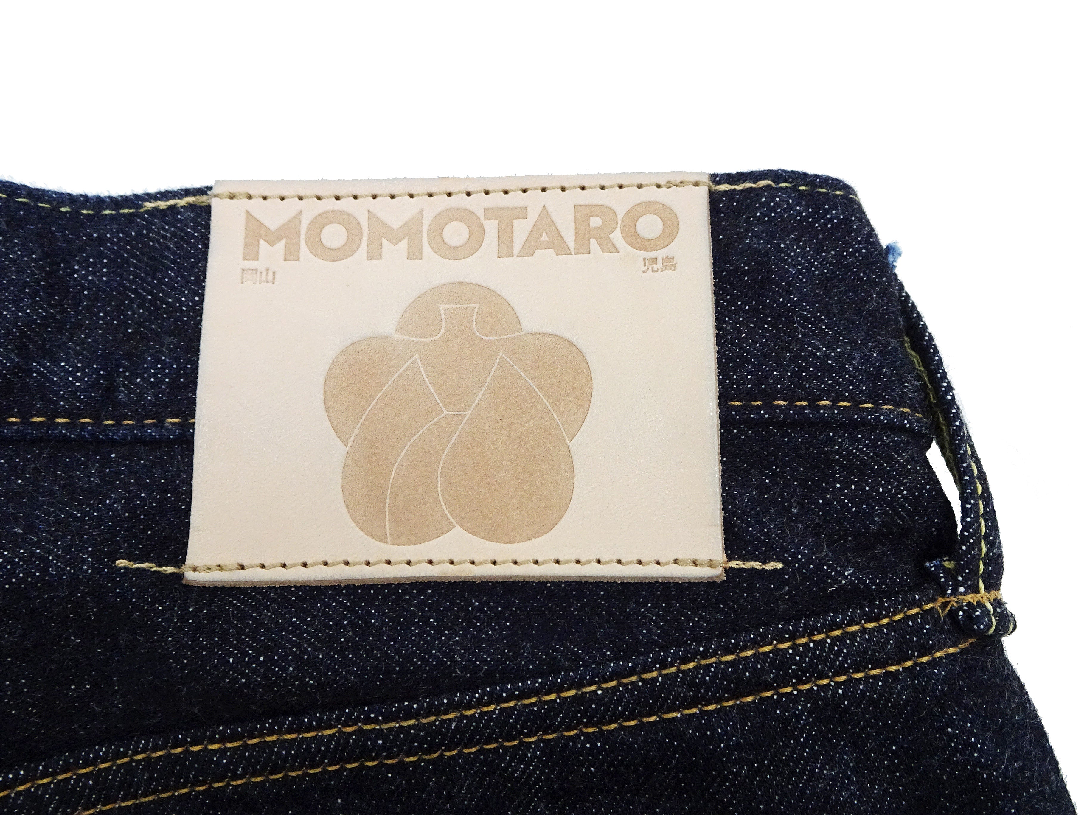 Momotaro Jeans #100 Double Stripe Paint Men's Loose Fit Straight Button Fly Denim Pants - 14.7oz Zimbabwe Cotton Deep Indigo Wash MMJB0101 | Casual Wear, Street Style & Vintage Fashion